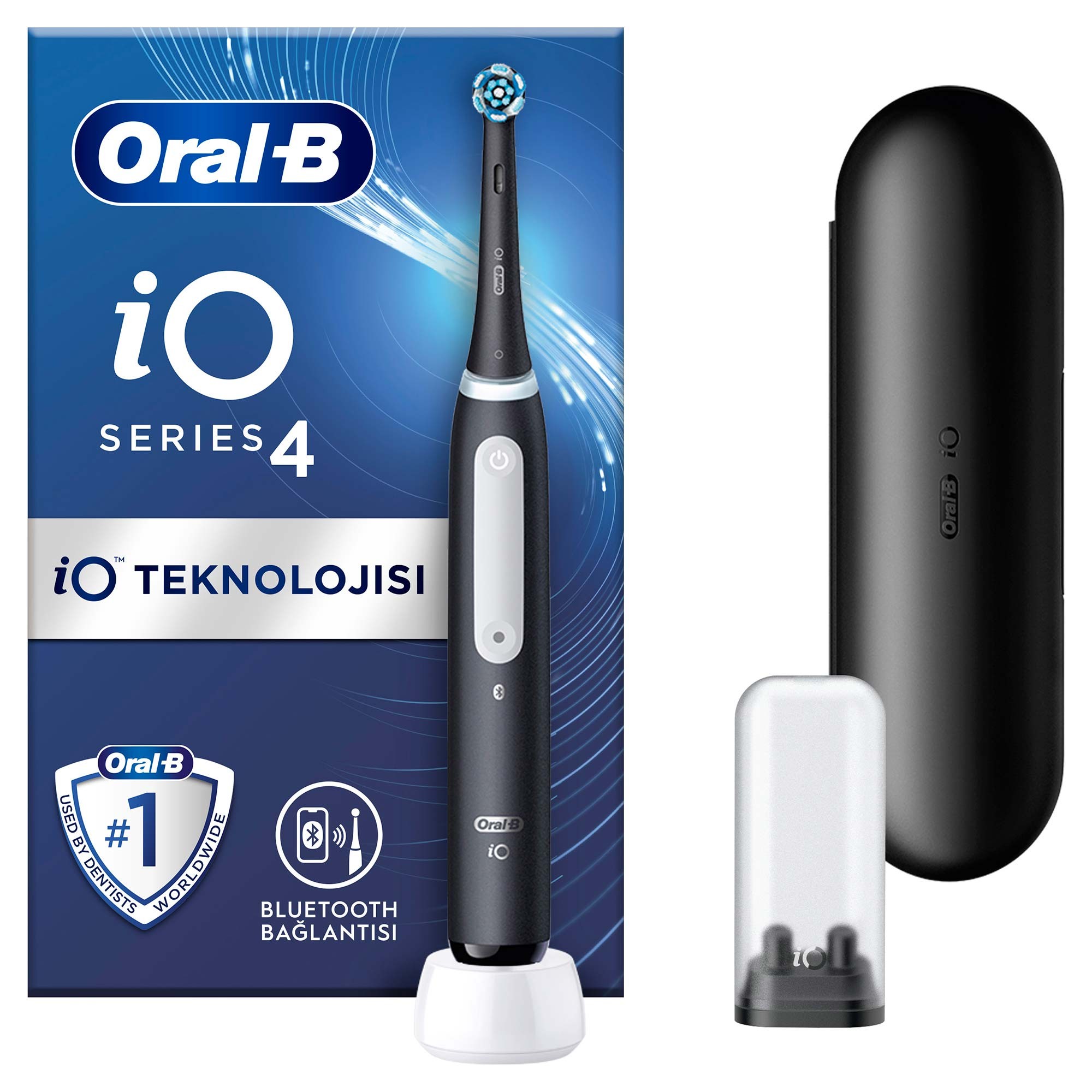 Oral-B iO 4 Şarjlı Diş Fırçası - Mat Siyah