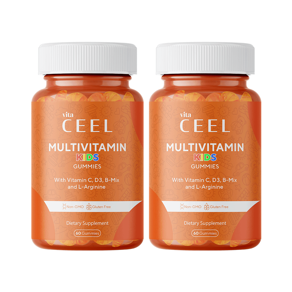 Dual Developmental Age Multivitamin for Children Vitamin C, D, B Mix, L-arginine