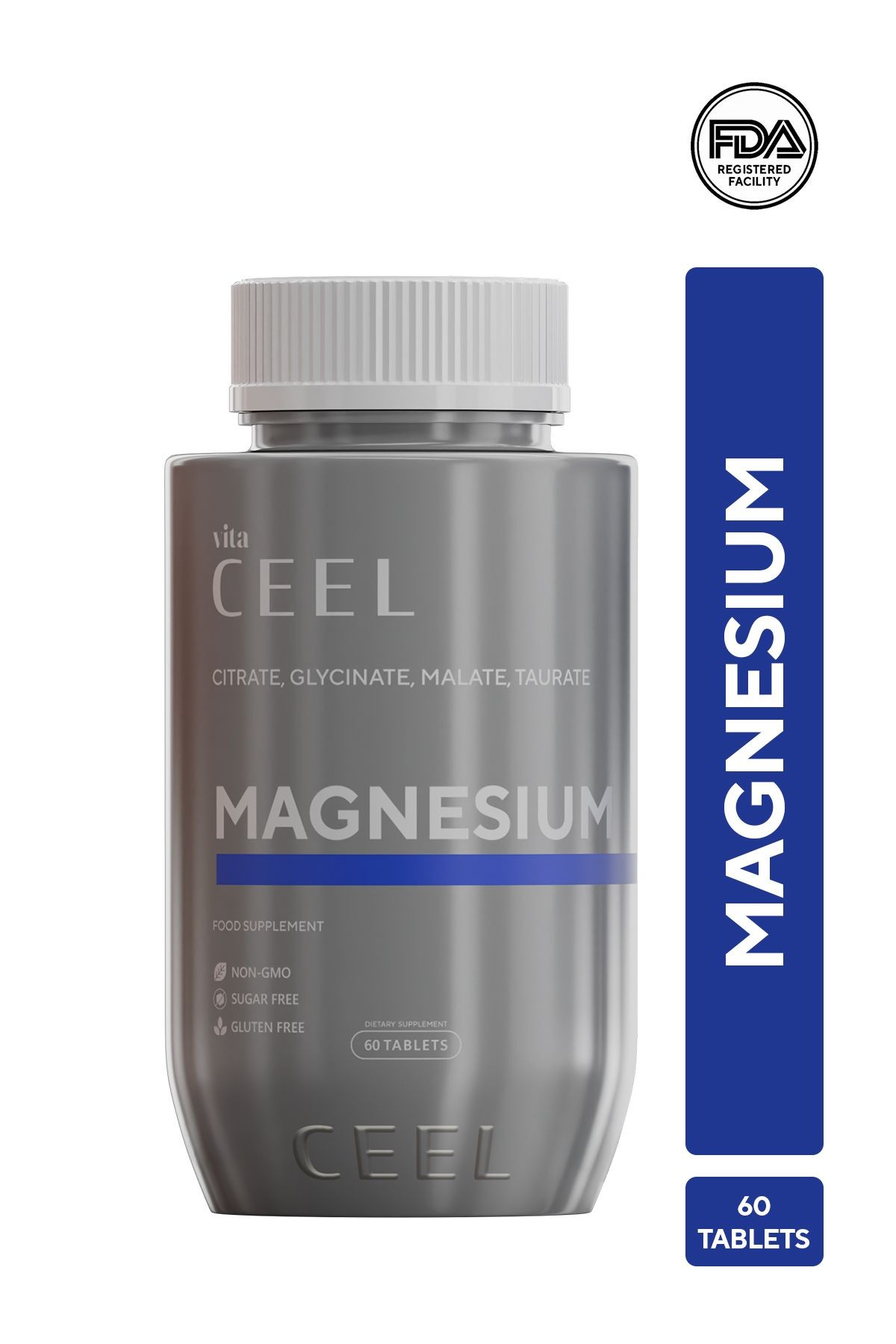 Magnezyum Complex With B6 Citrate, Glycinate, Malate, Taurate-60 Tablet
