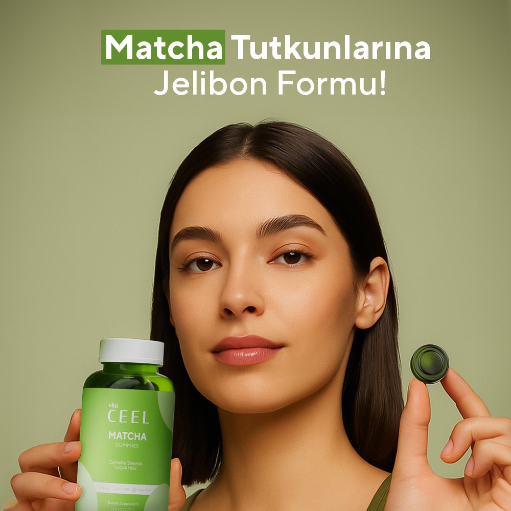 Matcha Gummy, Yeşil Çay İçerikli Çiğnenebilir Vegan Gummy
