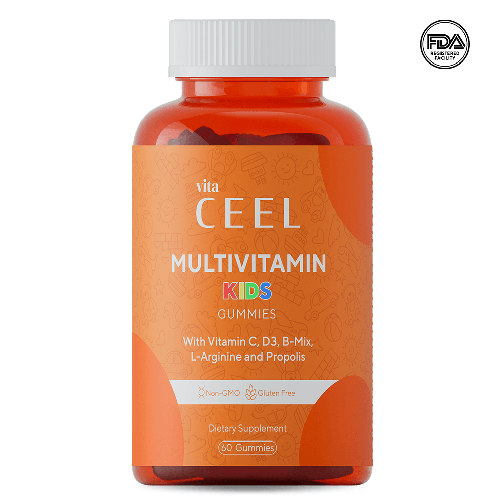 Çocuklar için Gelişme Çağı Multivitamini Vitamin C, D, B Mix, L-arginine