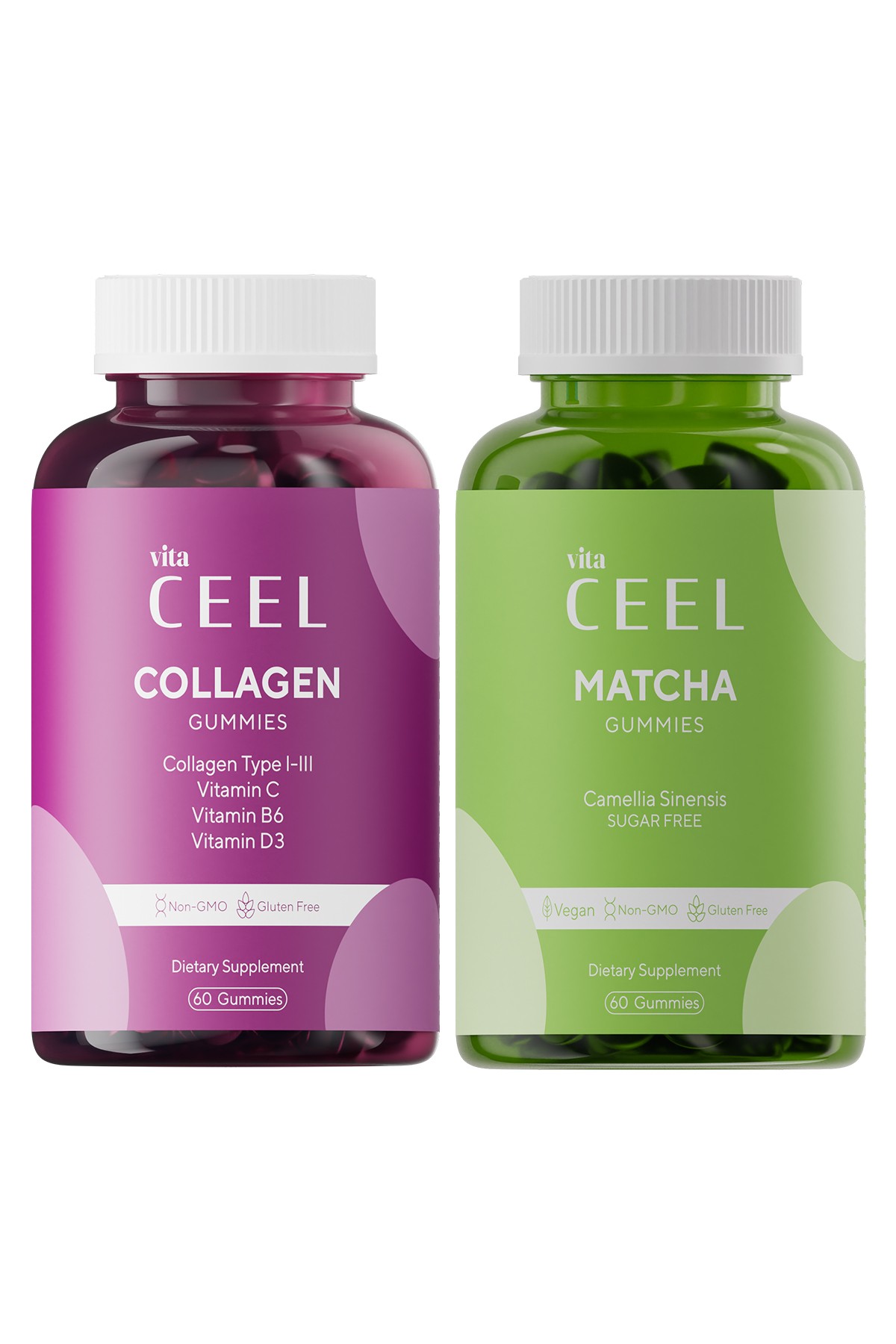 2'li Kollajen ve Matcha Gummy Çiğnenebilir Vitamin