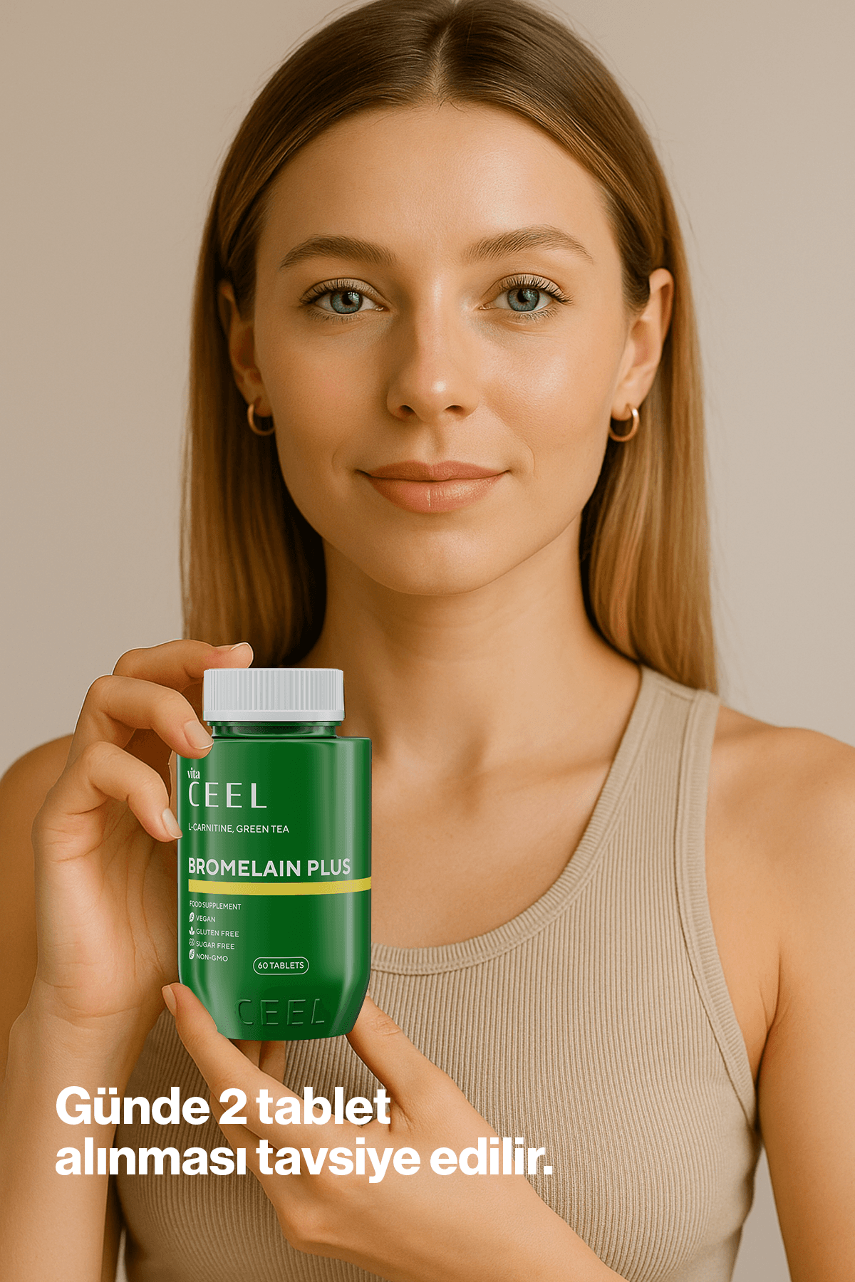Bromelain Plus – Ananas Enzimi, Quercetin & NAC İçerikli 60 Tablet