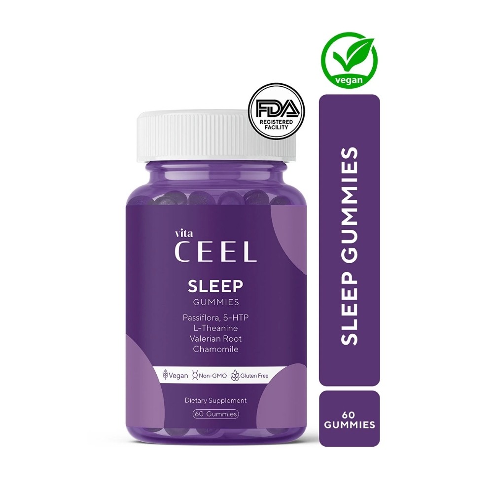 Vegan Gummy Sleep Vitamin Passiflora, Vitamin B6, 5- http, L-theanie to Help Sleep Cycle