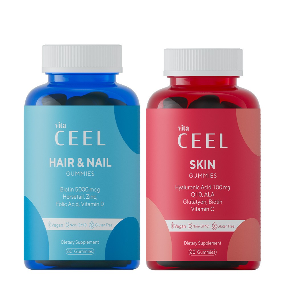 Dual Skin and Hair & Nail Gummy Vegan Chewable Vitamin