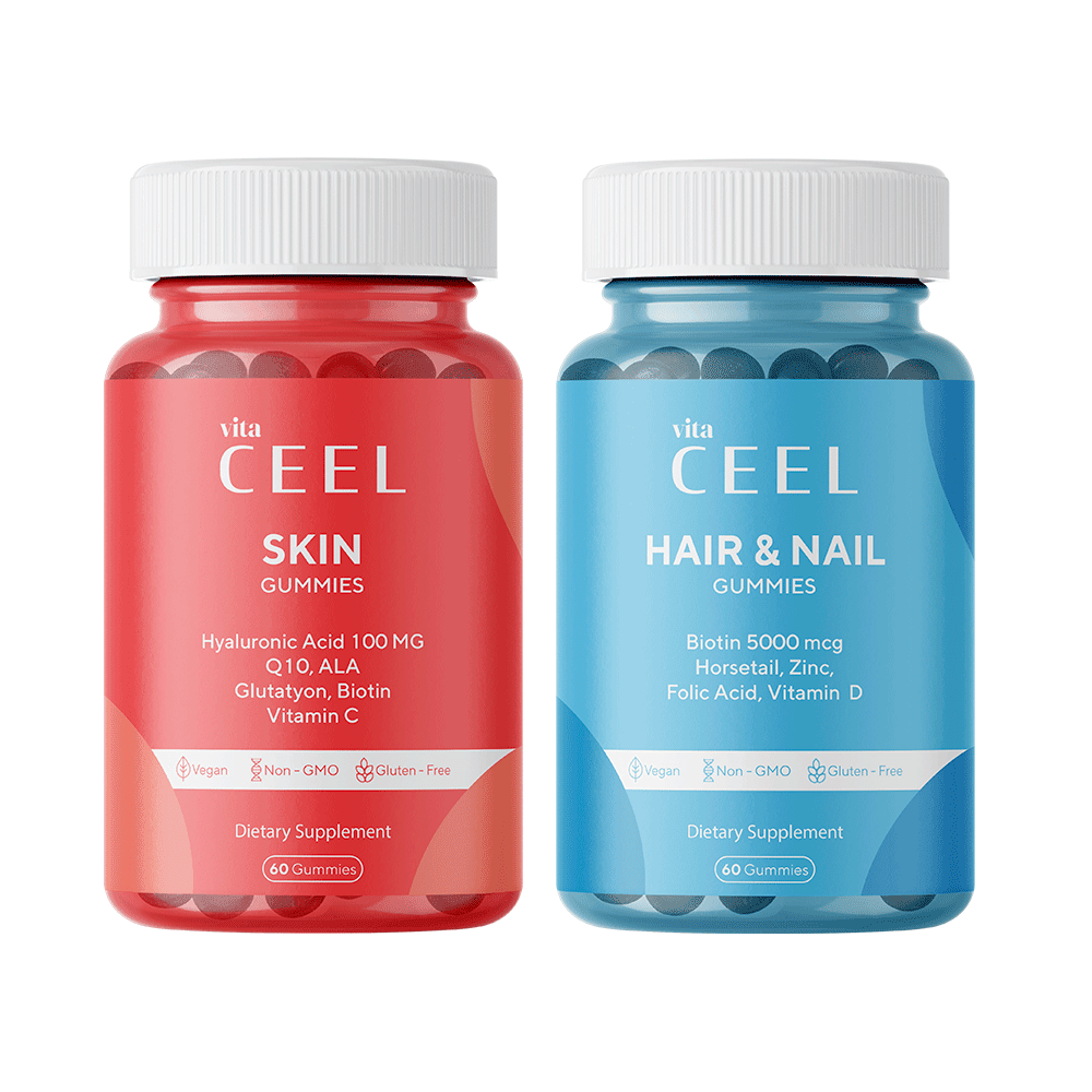 Dual Skin and Hair & Nail Gummy Vegan Chewable Vitamin