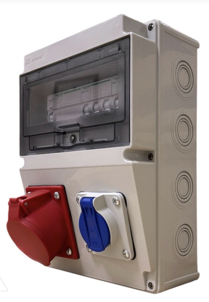 Metal Kombinasyon Kutusu | Kilitli, IP65 Korumalı, Şarj ve Elektrik Sistemleri İçin Uygun