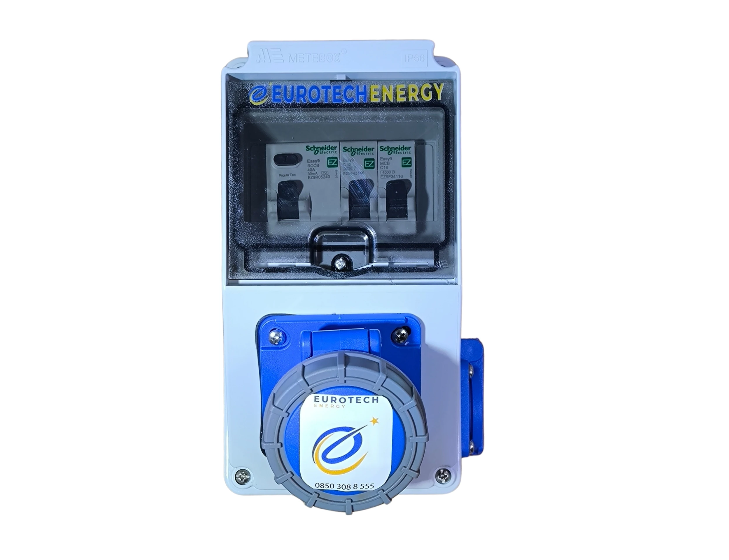 Eurotech Energy Montajlı Küçük Kombinasyon Kutusu (Mavi Prizli – Tesla Uyumlu)