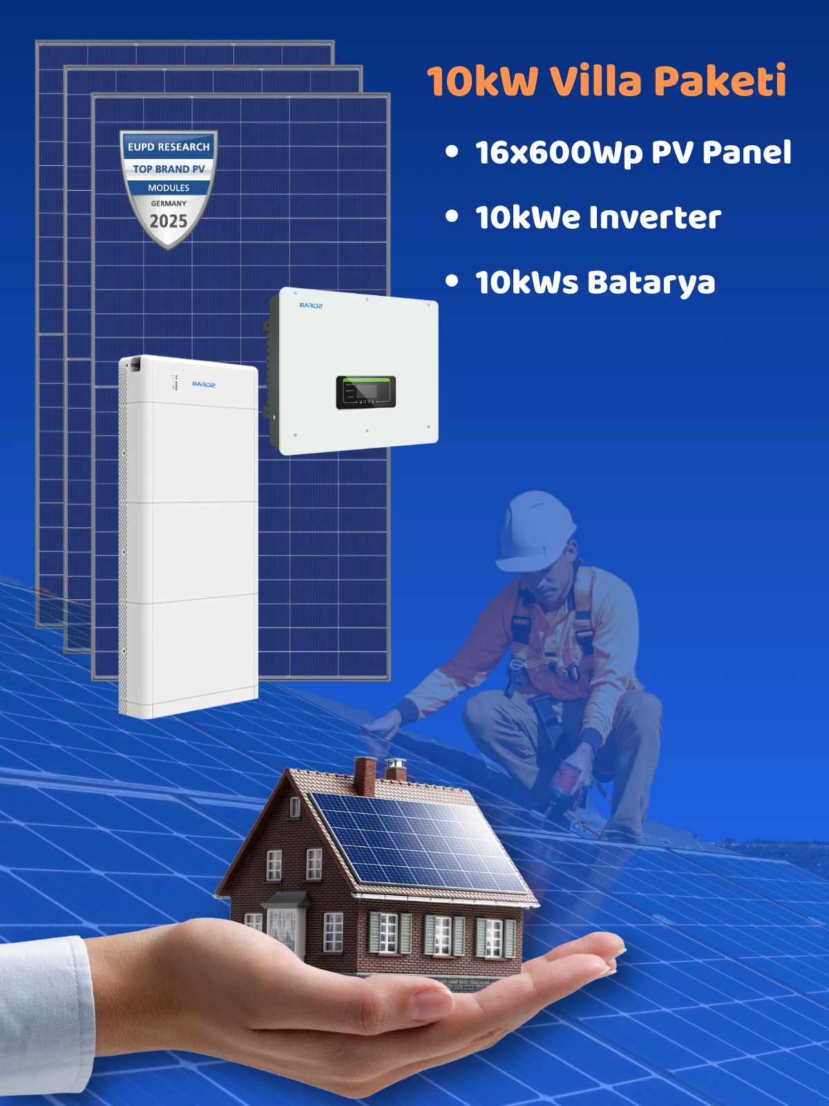 Güneş Enerji Sistemi - 10kWp Villa Paketi