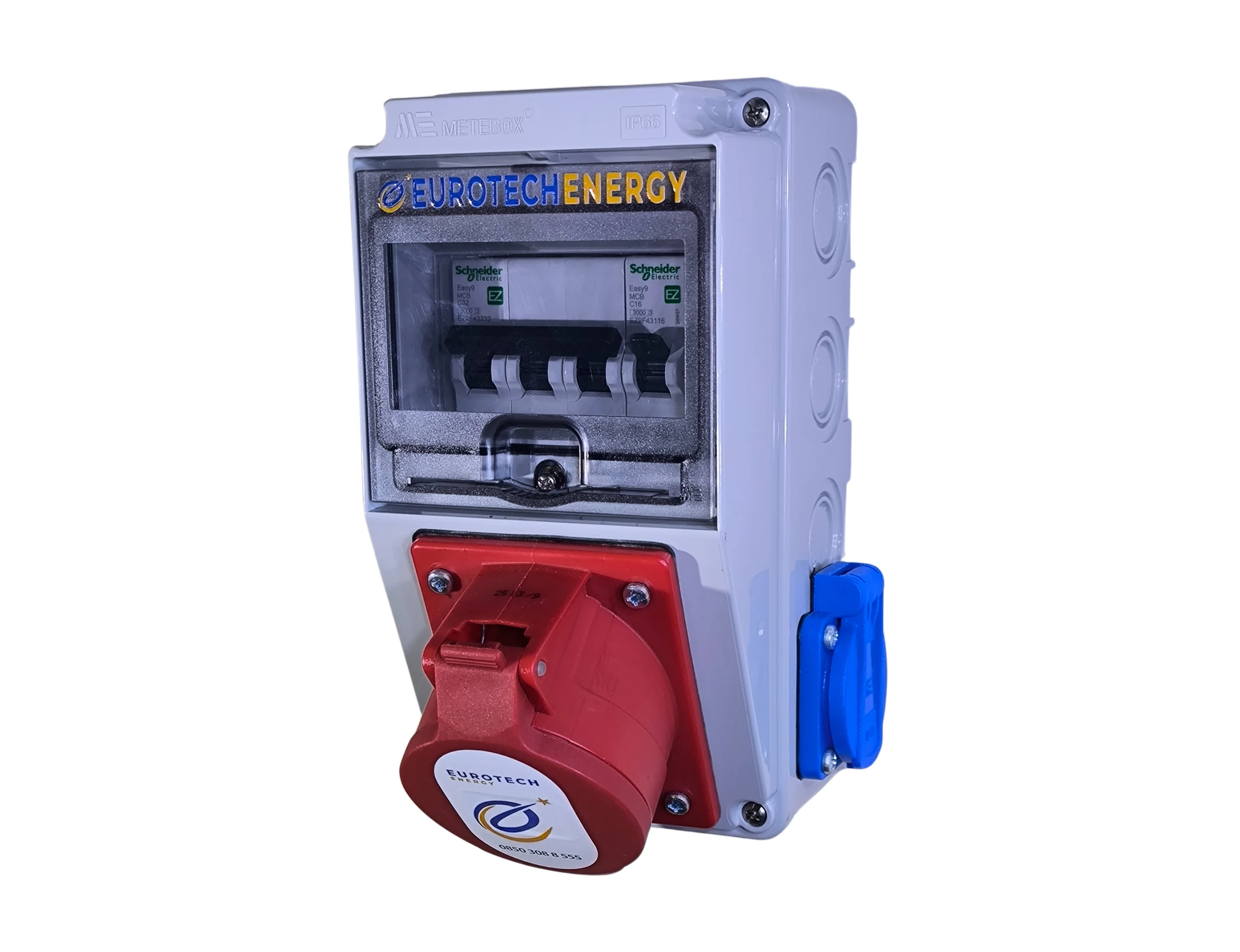 Trifaze Montajlı Küçük Kombinasyon Kutusu - EuroBox Mini
