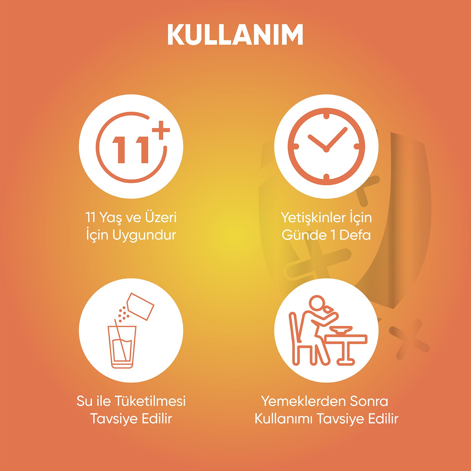 C Vitamini, D3 Vitamini ve Çinko 1 Toz Saşe