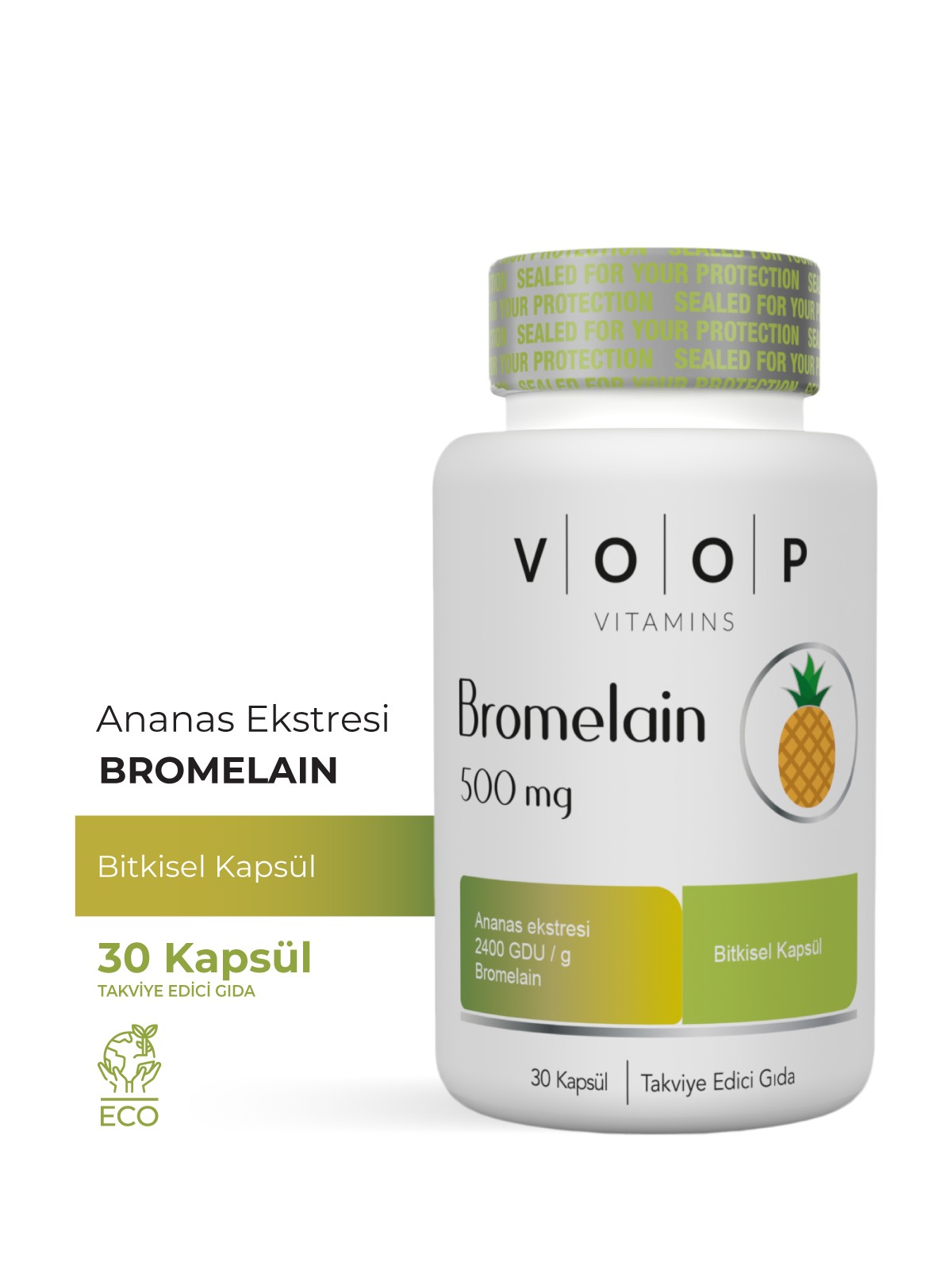 Krom & Bromelain Vegan Kapsül | Formunu Güçlendiren İkili Set  