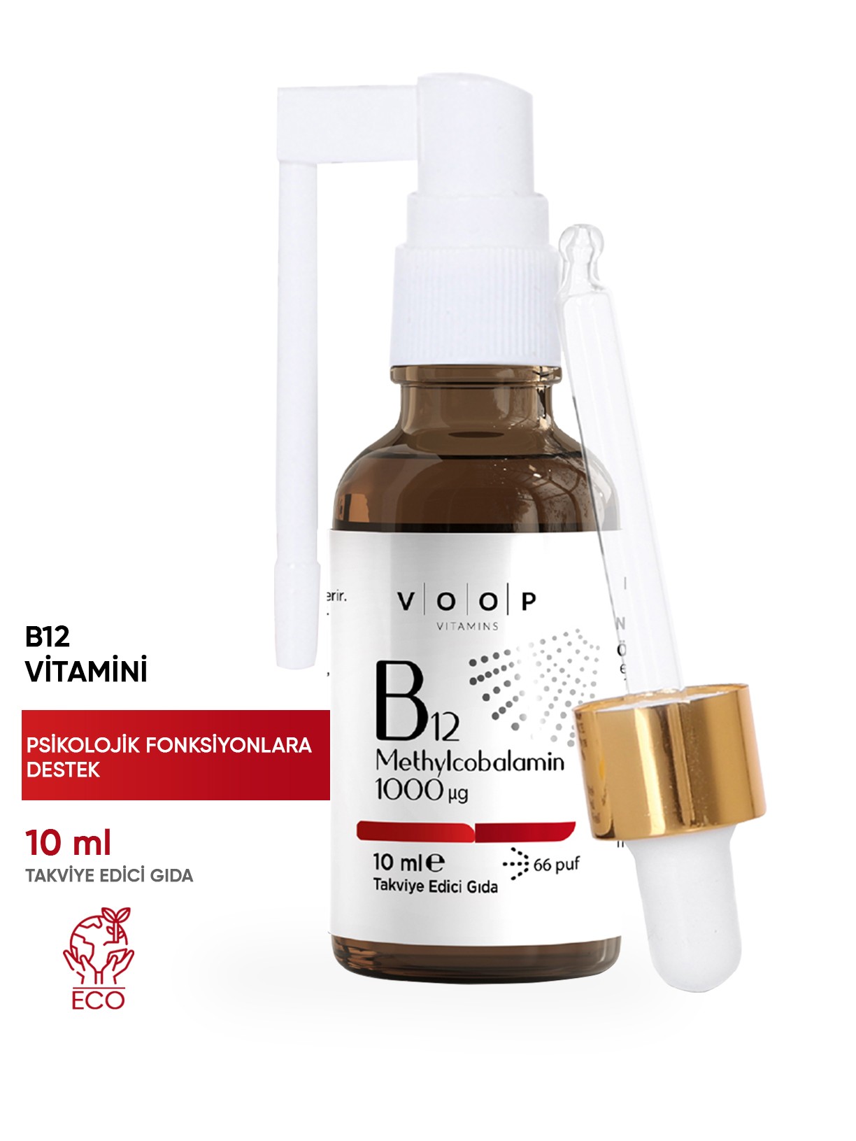 Vitamin B12 Methylcobalamin 1000 mcg Sprey-Damla 10 ml