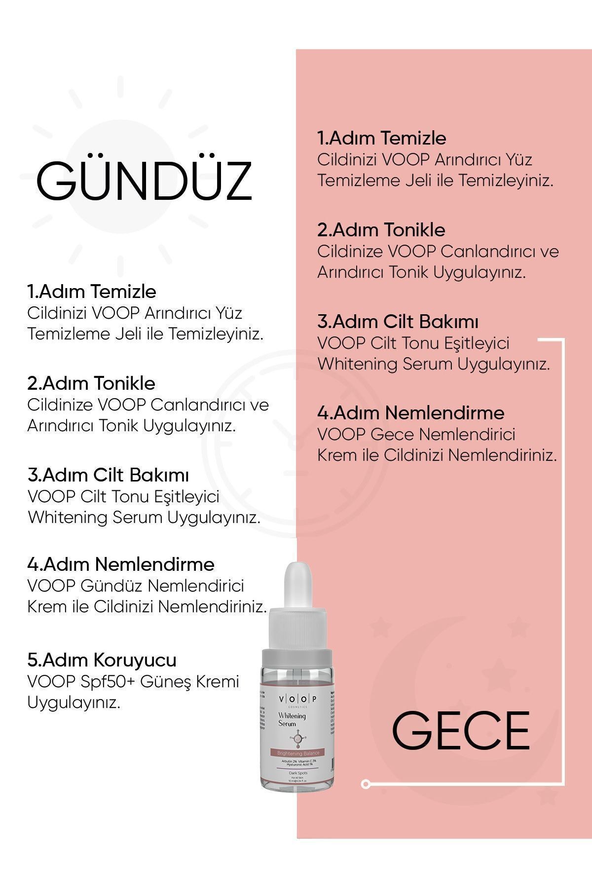 Beyazlatıcı Yüz Bakım Serumu | Ton Eşitleme & Siyah Nokta ve Leke Karşıtı - 10 ml