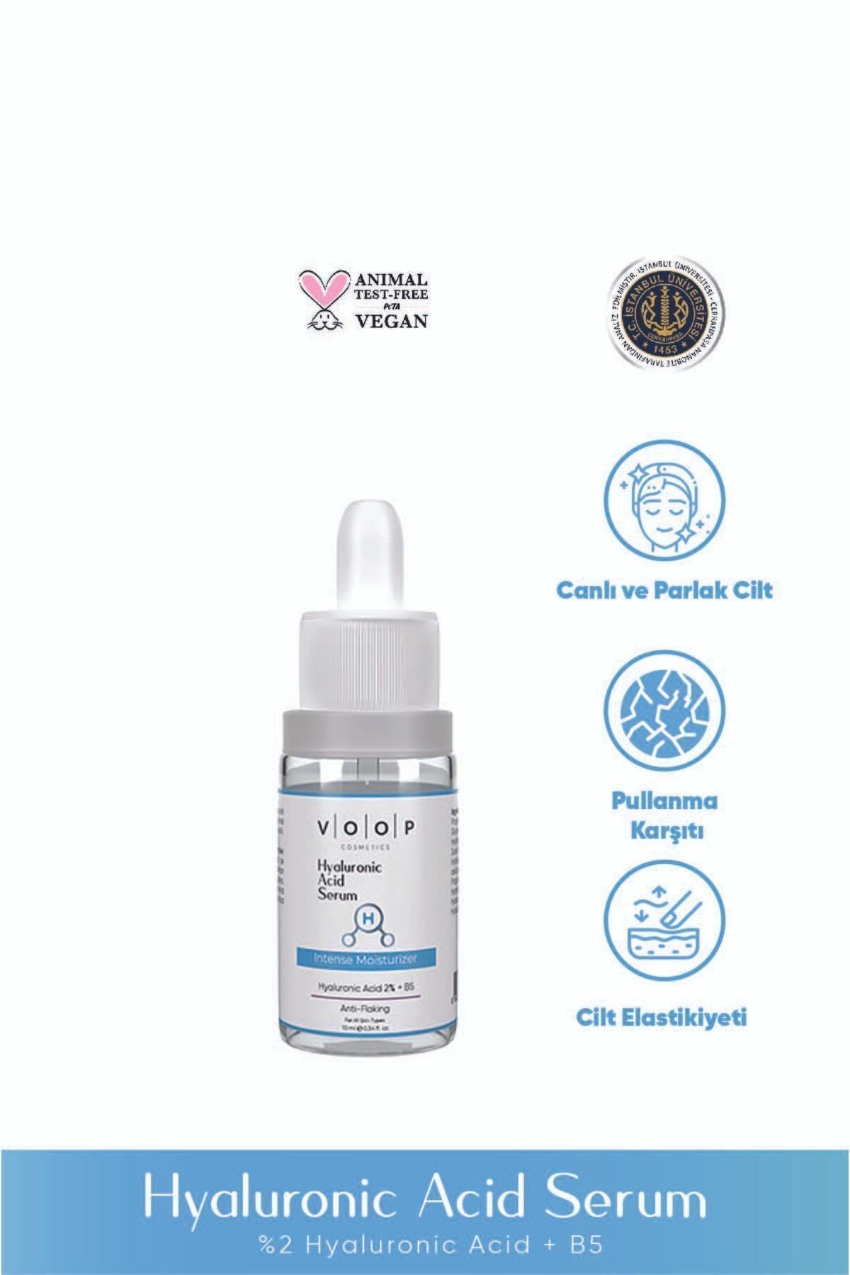 Derinlemesine Yoğun Yüz Nemlendirici Serum - 10 ml | %2 Hyaluronic Acid, B5 Hyaluronik Asit