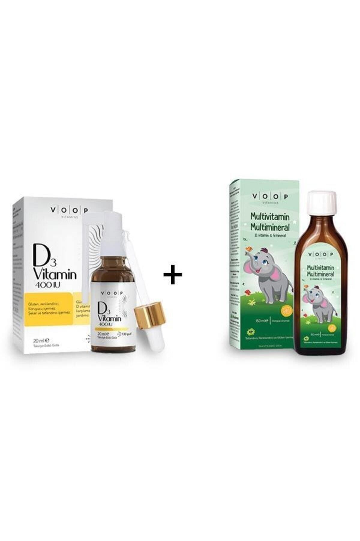 Vitamin D3 400 Iu Sprey-damla 20 ml Multi Vitamin&mineral Portakal Aromalı Şurup 150 ml