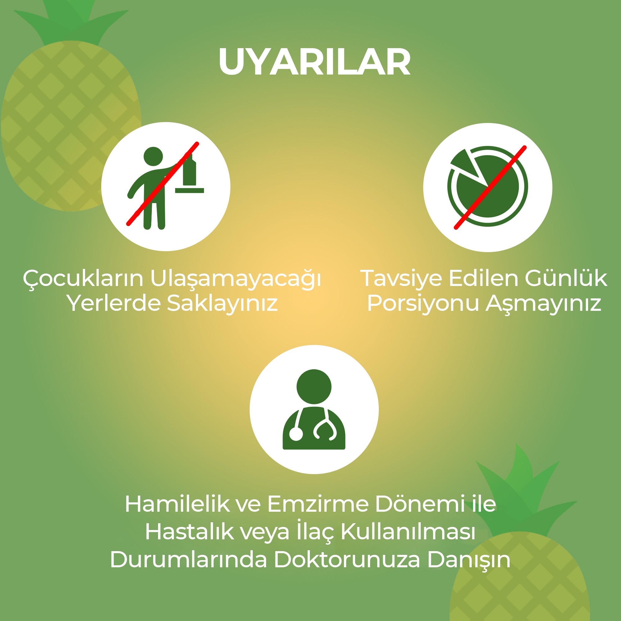 Bromelain Ananas Ekstraktı  - 500 mg | Sindirim Desteği -  30 Bitkisel Kapsül