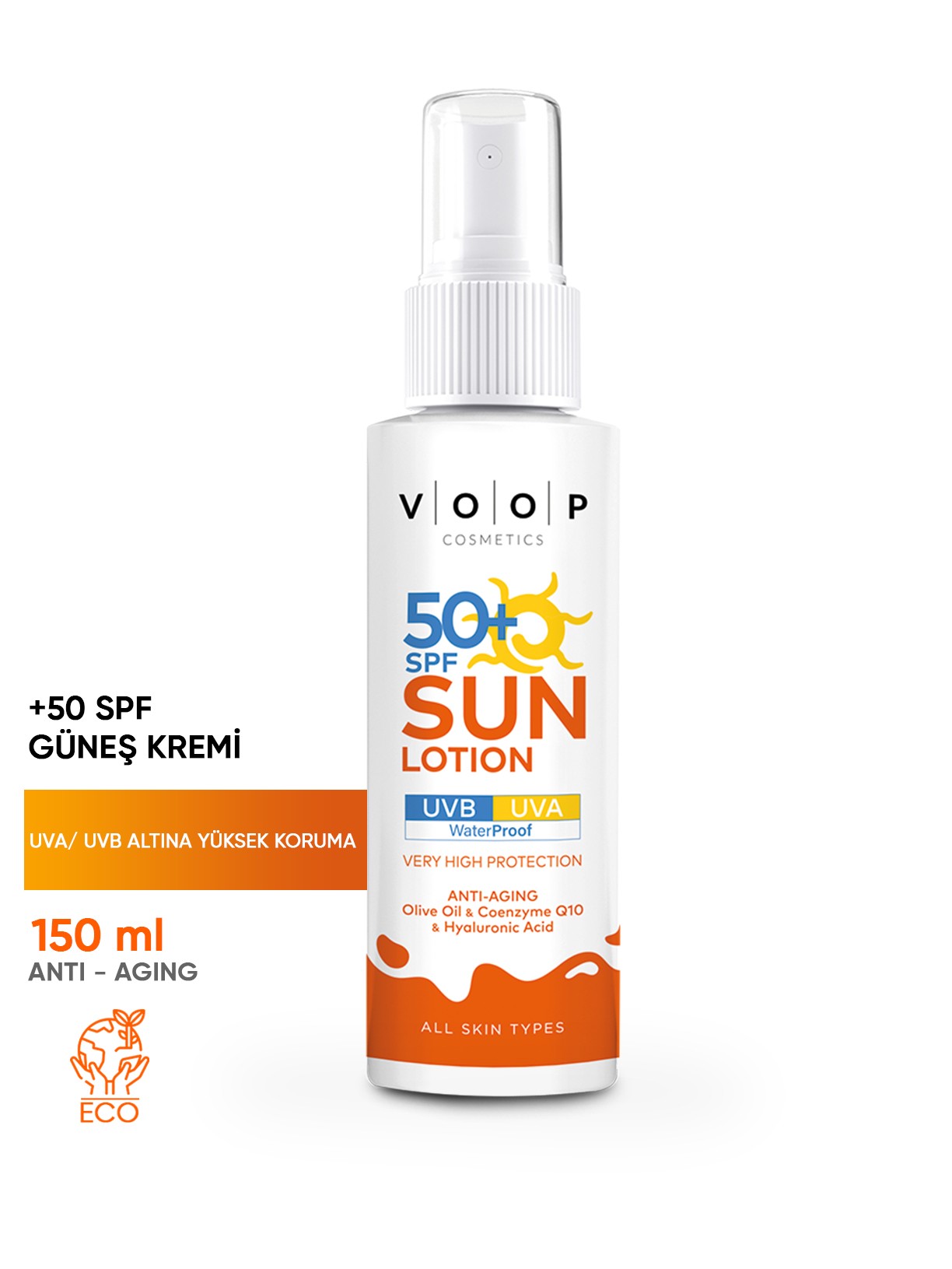 50+ SPF Güneş Kremi 150 ml | Hassas Ciltlere Özel Formül