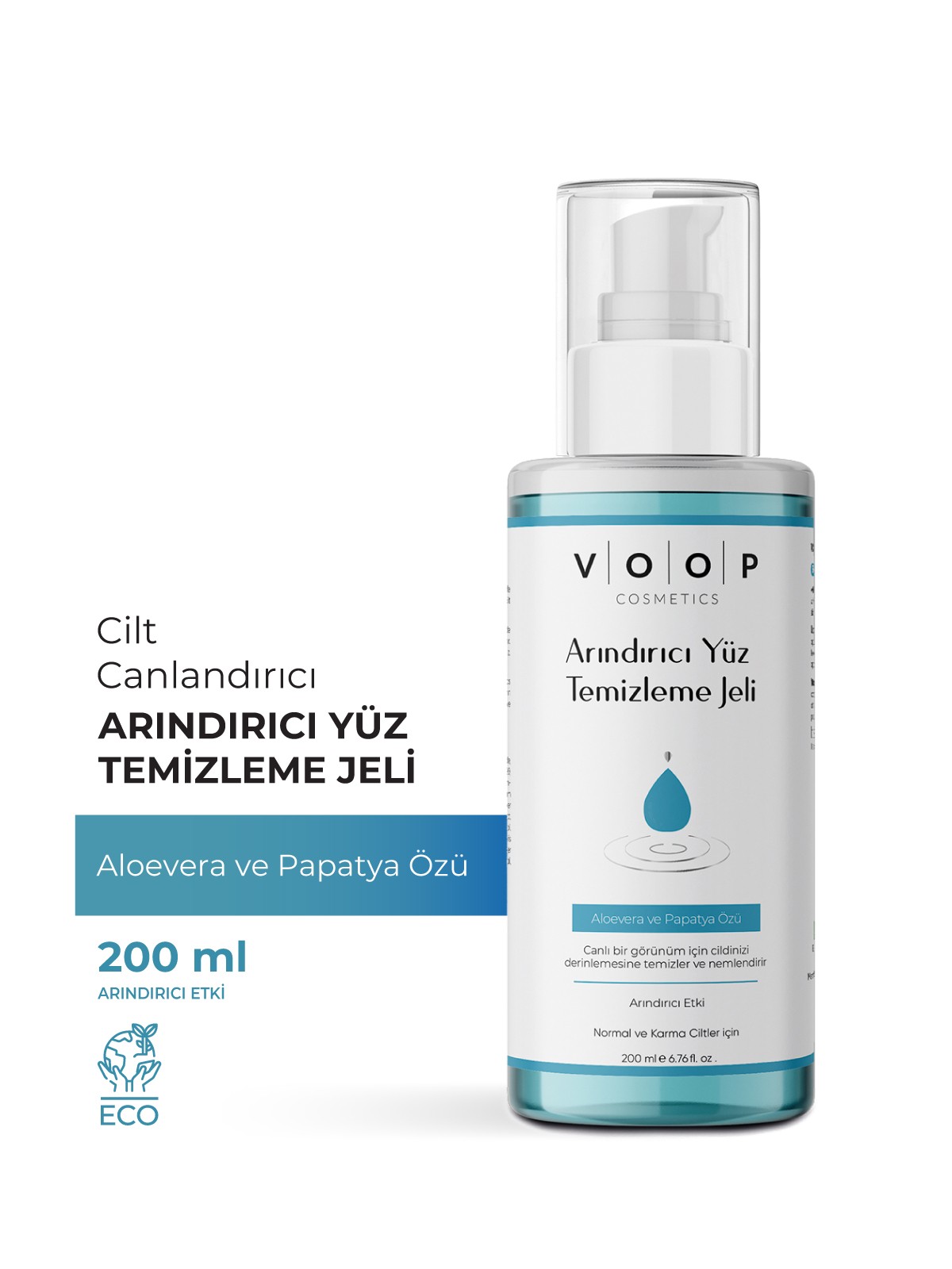 Arındırıcı Yüz Temizleme Jeli 200 ml | Aloevera ve Papatya Özlü