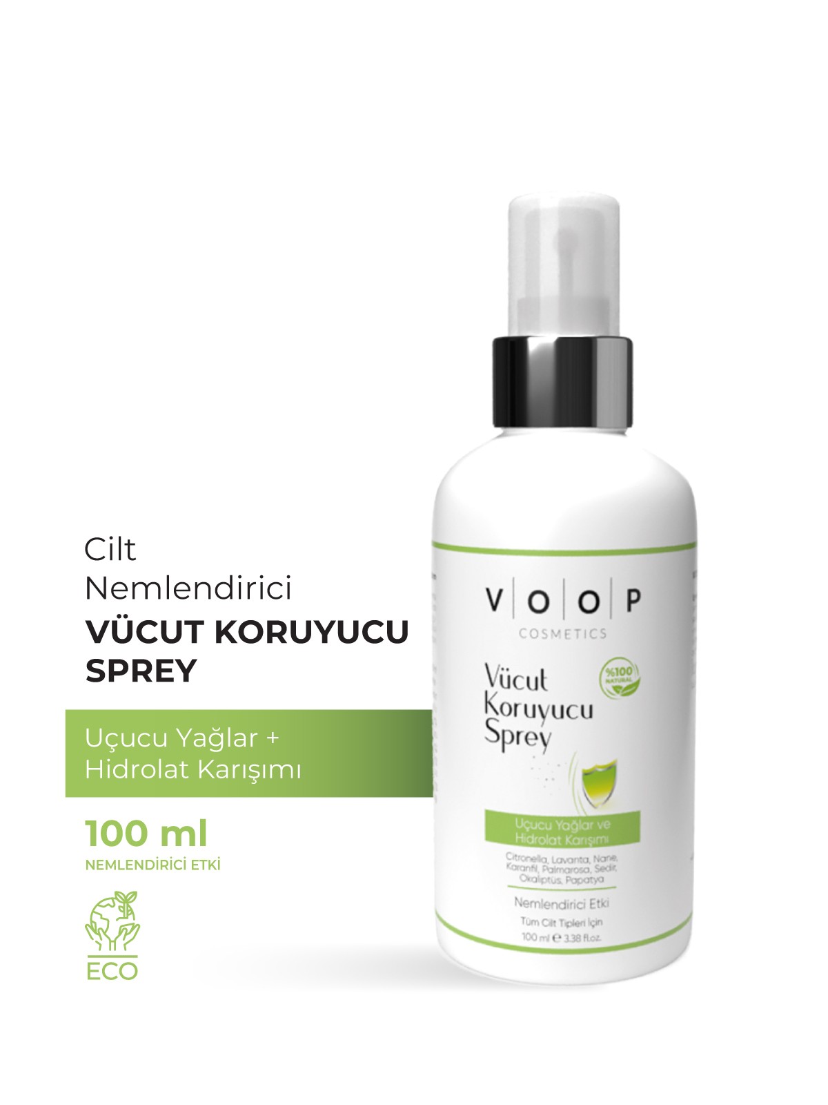 Doğal Vücut Koruyucu & Sinek Kovucu Sprey | Uçucu Yağlar Ve Hidrolat Karışımı - 100 ml