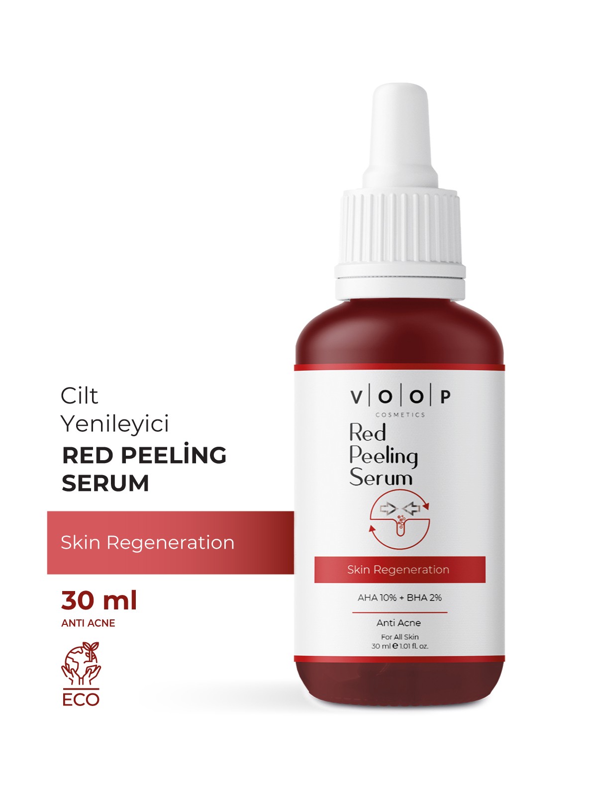 Cilt Yenileyici  Kırmızı Peeling Serum | Leke & Akne Karşıtı - 30 ml