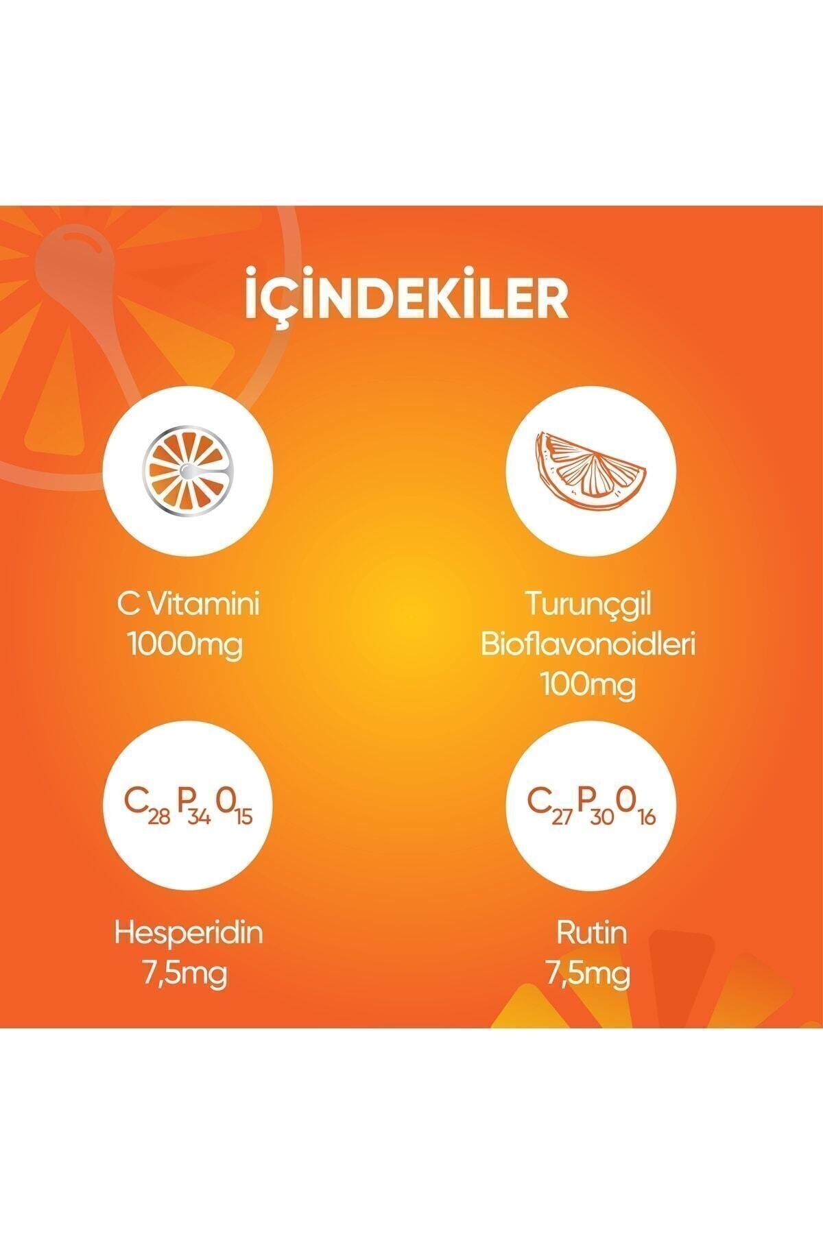 C Vitamini 1000 Mg | Bağışıklık Sistemi Destekleyici  - 30 Tablet