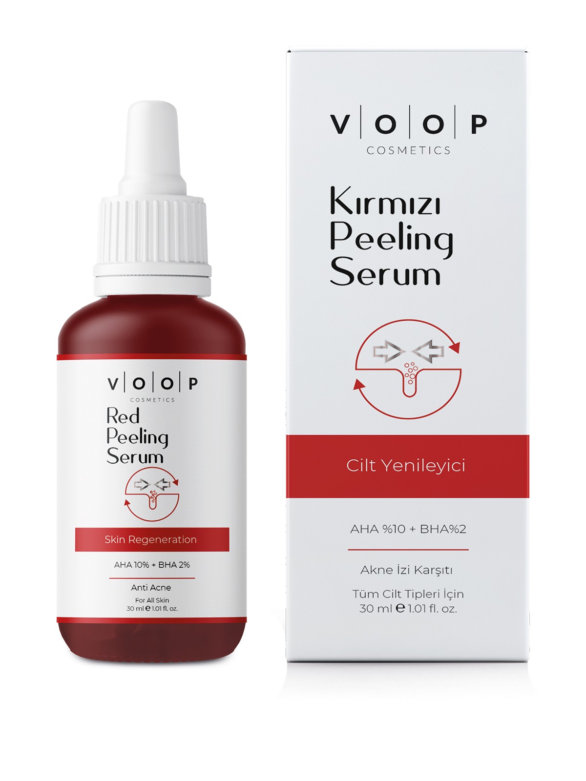 Cilt Yenileyici  Kırmızı Peeling Serum | Leke & Akne Karşıtı - 30 ml