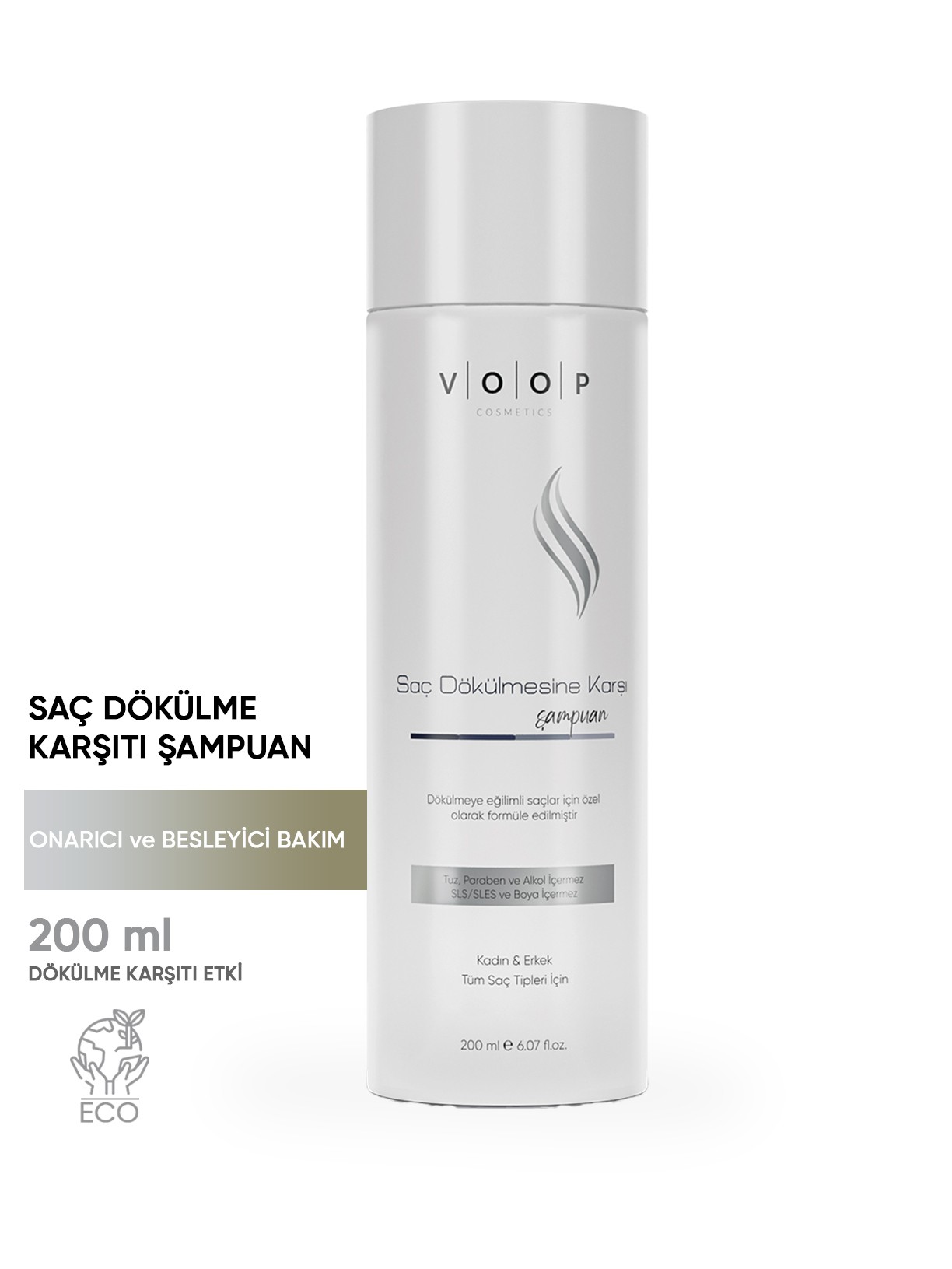 Saç Dökülmesine Karşı Bakım Şampuanı - 200 ml | Anti Hair Loss Formülü