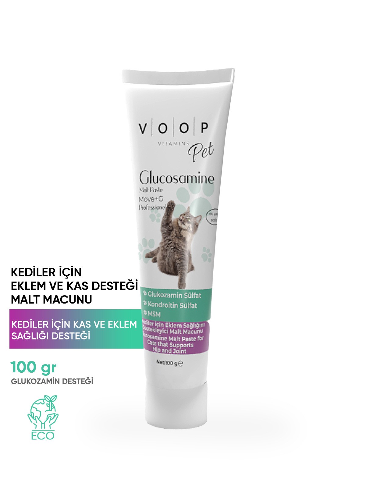 Pet Glucosamine Paste Kedi Eklem Ve Kas Desteği 100 gr