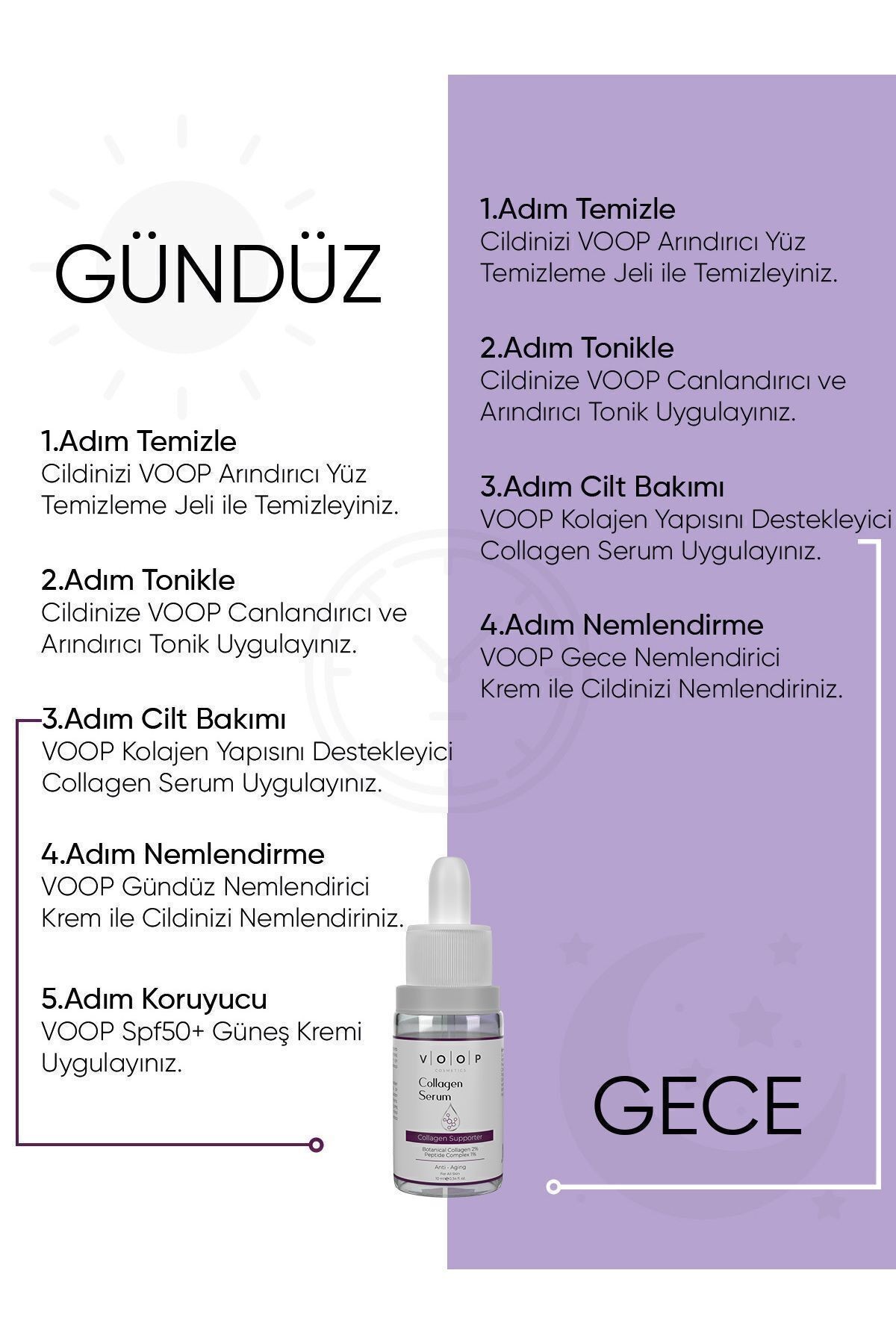 Yaşlanma Karşıtı & Cilt Elastiği Destekleyici Collagen Serum | Canlı Cilt Görünümü - 10 ml