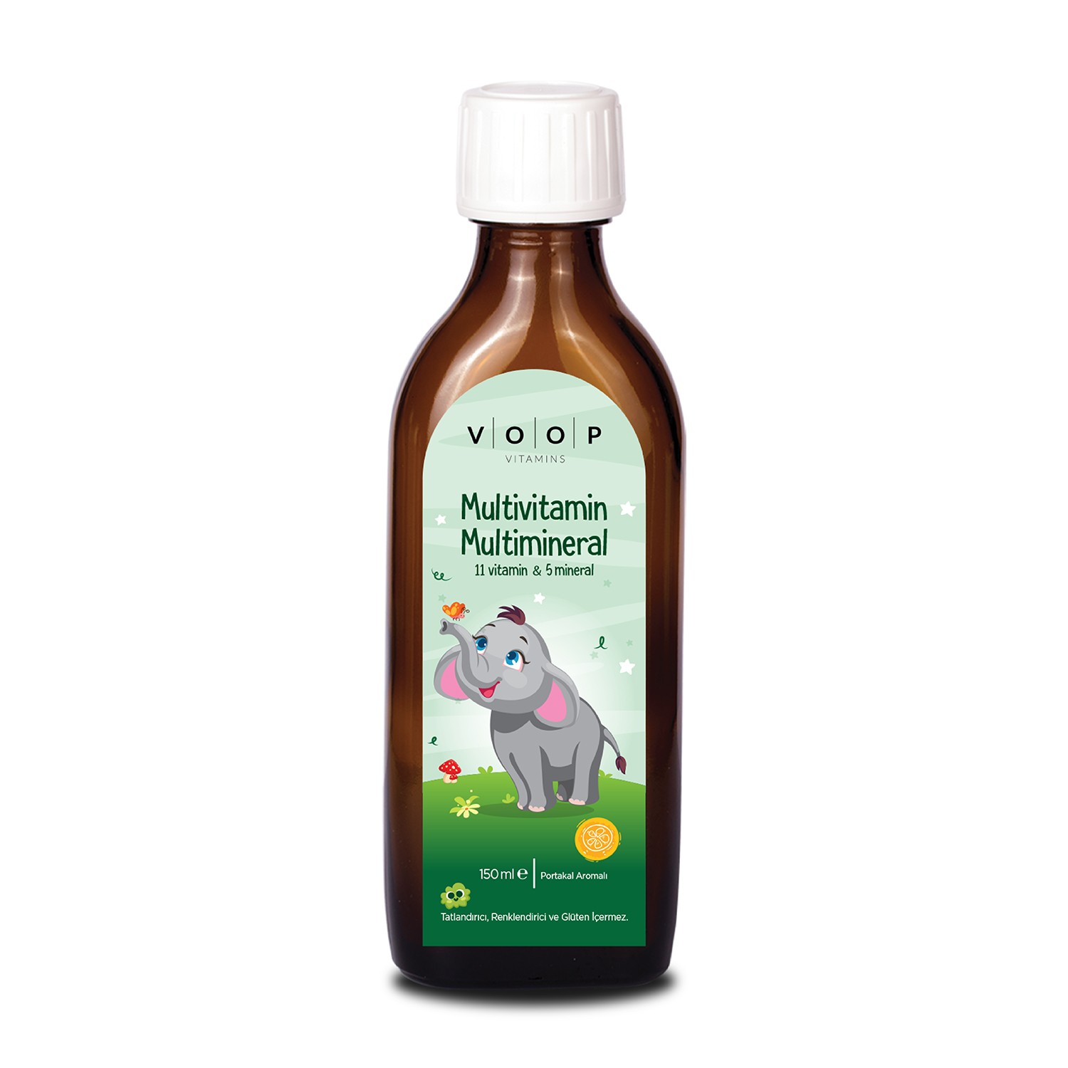 Multivitamin Multimineral Portakal Aromalı Şurup | Çocuklar İçin Vitamin & Mineral Takviyesi - 150 ml