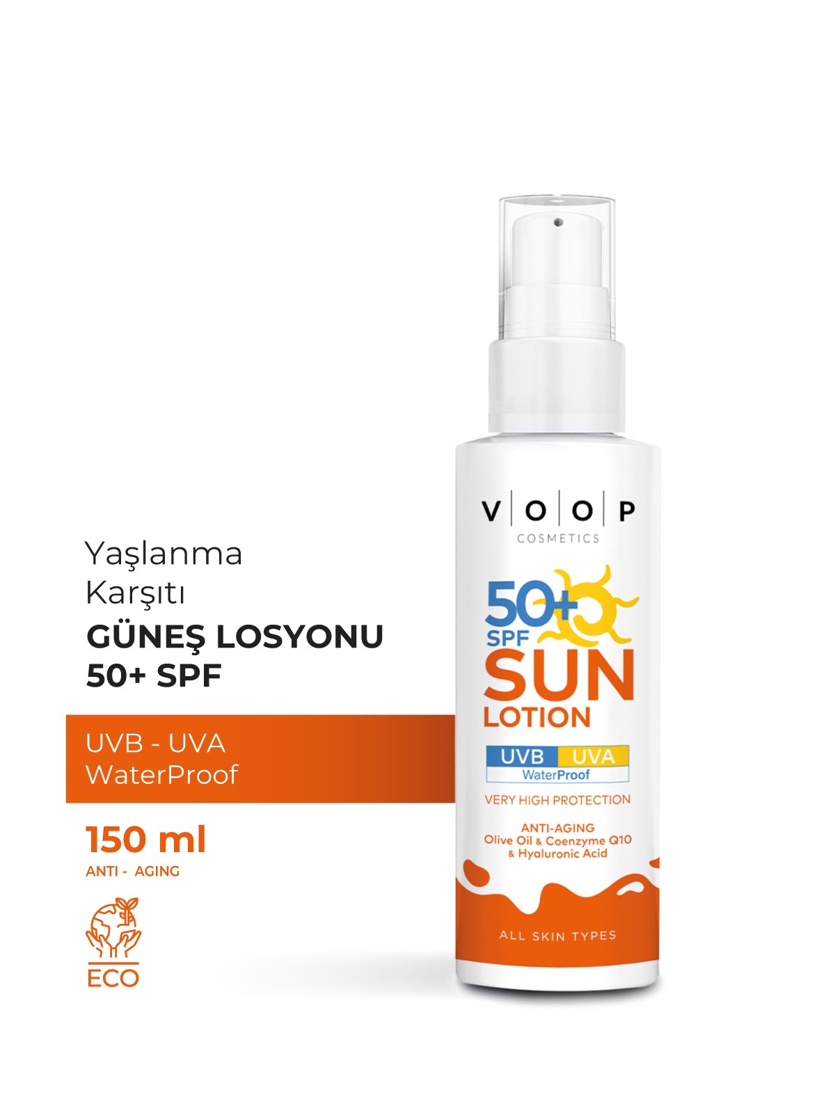 Hassas Ciltlere Özel Förmülü 50+ SPF Güneş Kremi | UVB - UVA Işınlarına Karşı Koruma - 150 ml