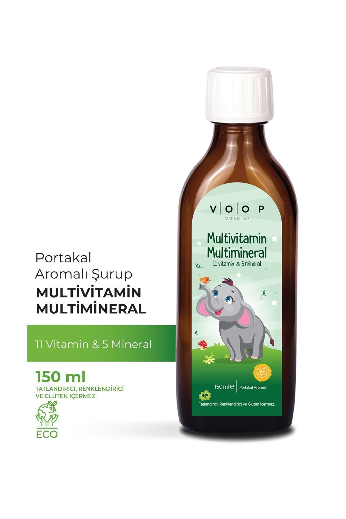 Multivitamin Multimineral Portakal Aromalı Şurup | Çocuklar İçin Vitamin & Mineral Takviyesi - 150 ml