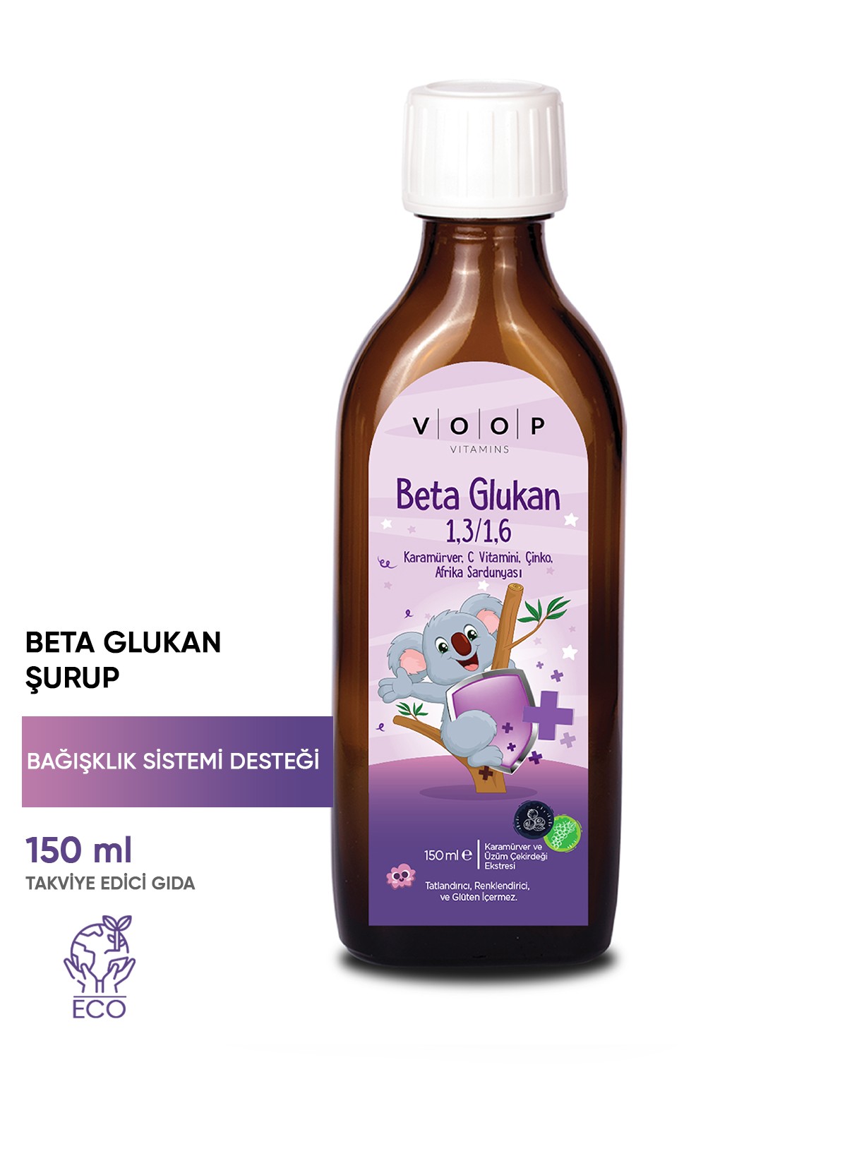 Beta Glukan Kara Mürver, Vitamin C, Çinko Şurup 150 ml