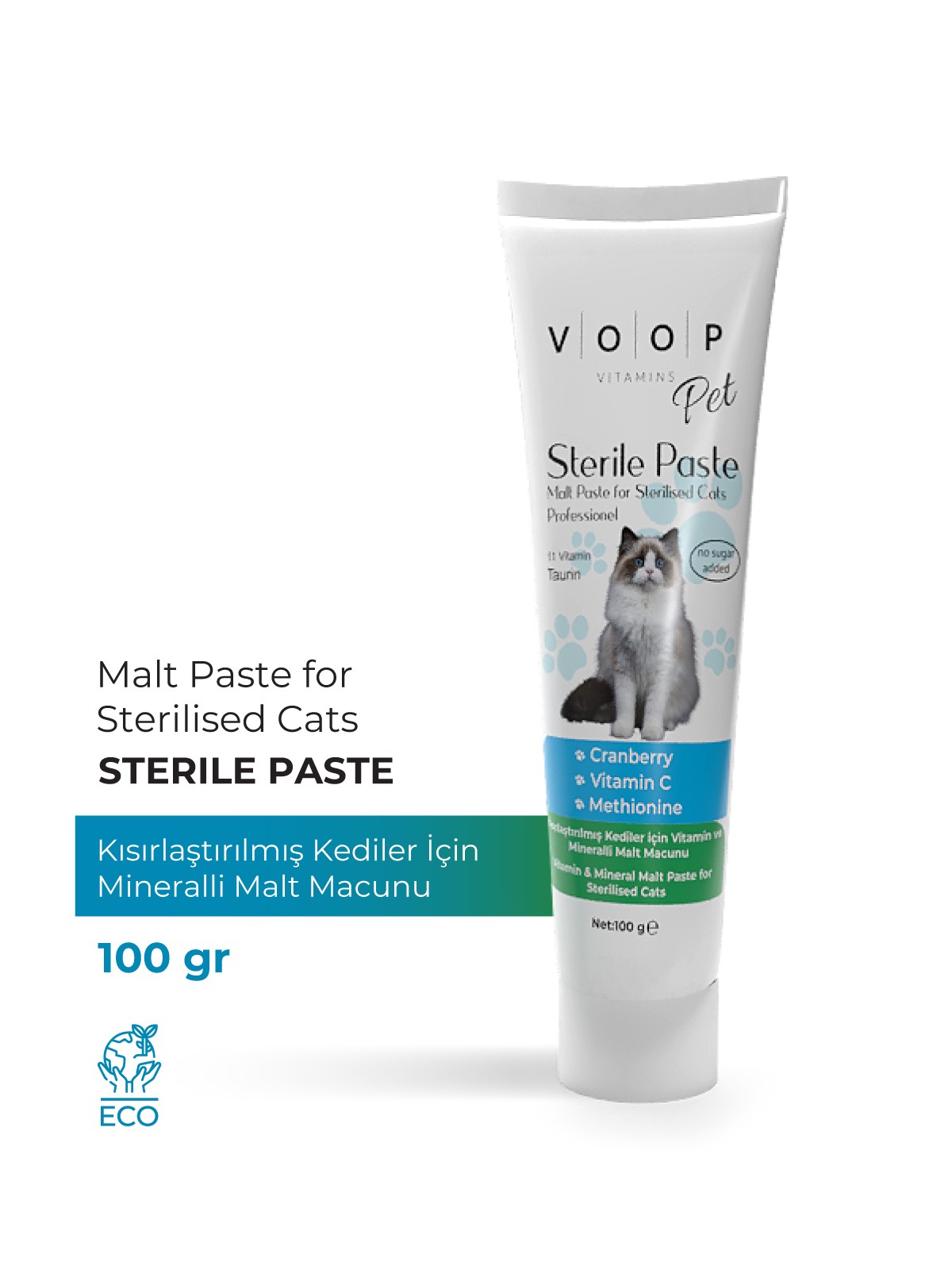 Pet Sterile Paste Kısırlaştırılmış Kedilere Vitamin & Mineral Macun - 11 Vitamin Taurin | 100 gr