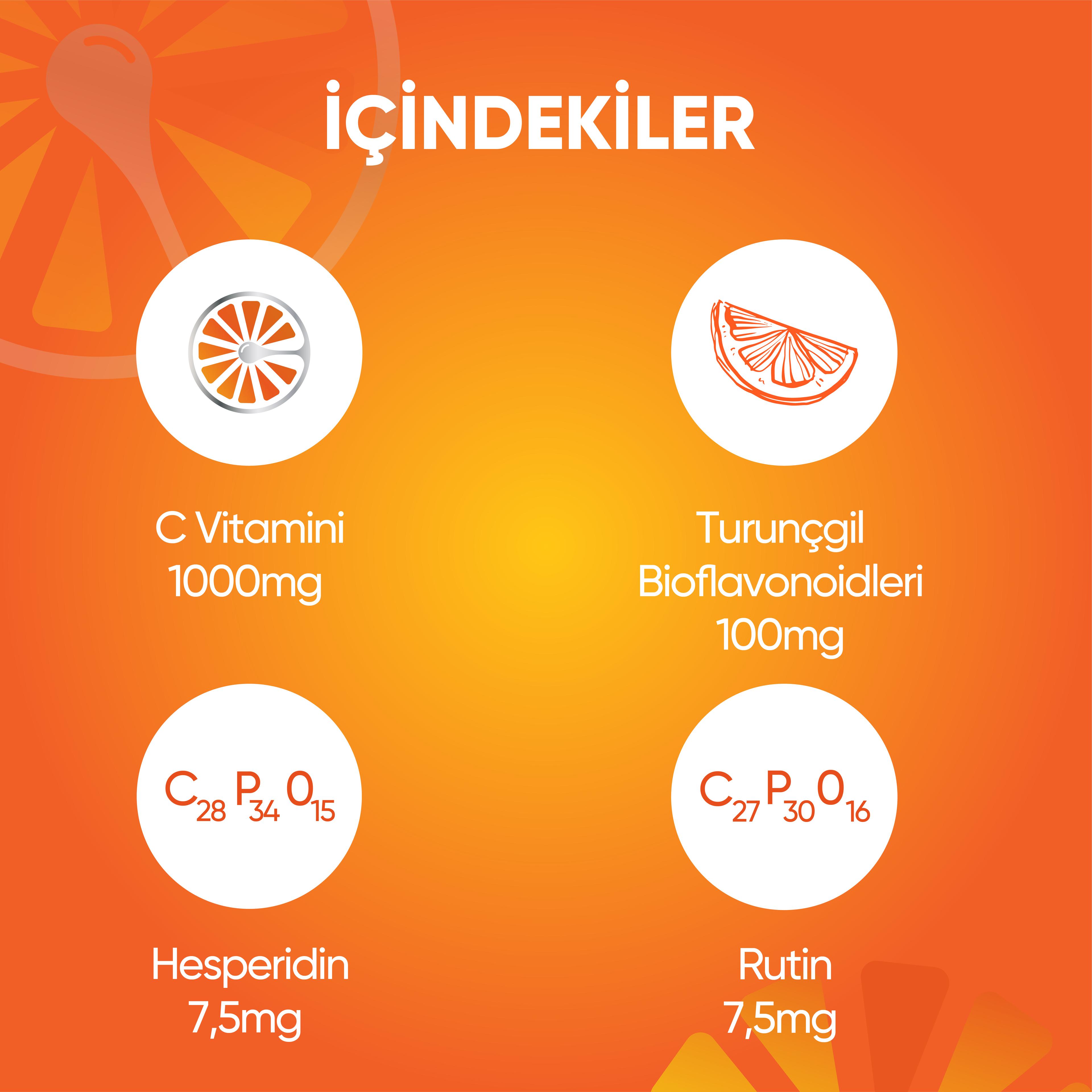 C Vitamini 1000 Mg | Bağışıklık Sistemi Destekleyici  - 30 Tablet