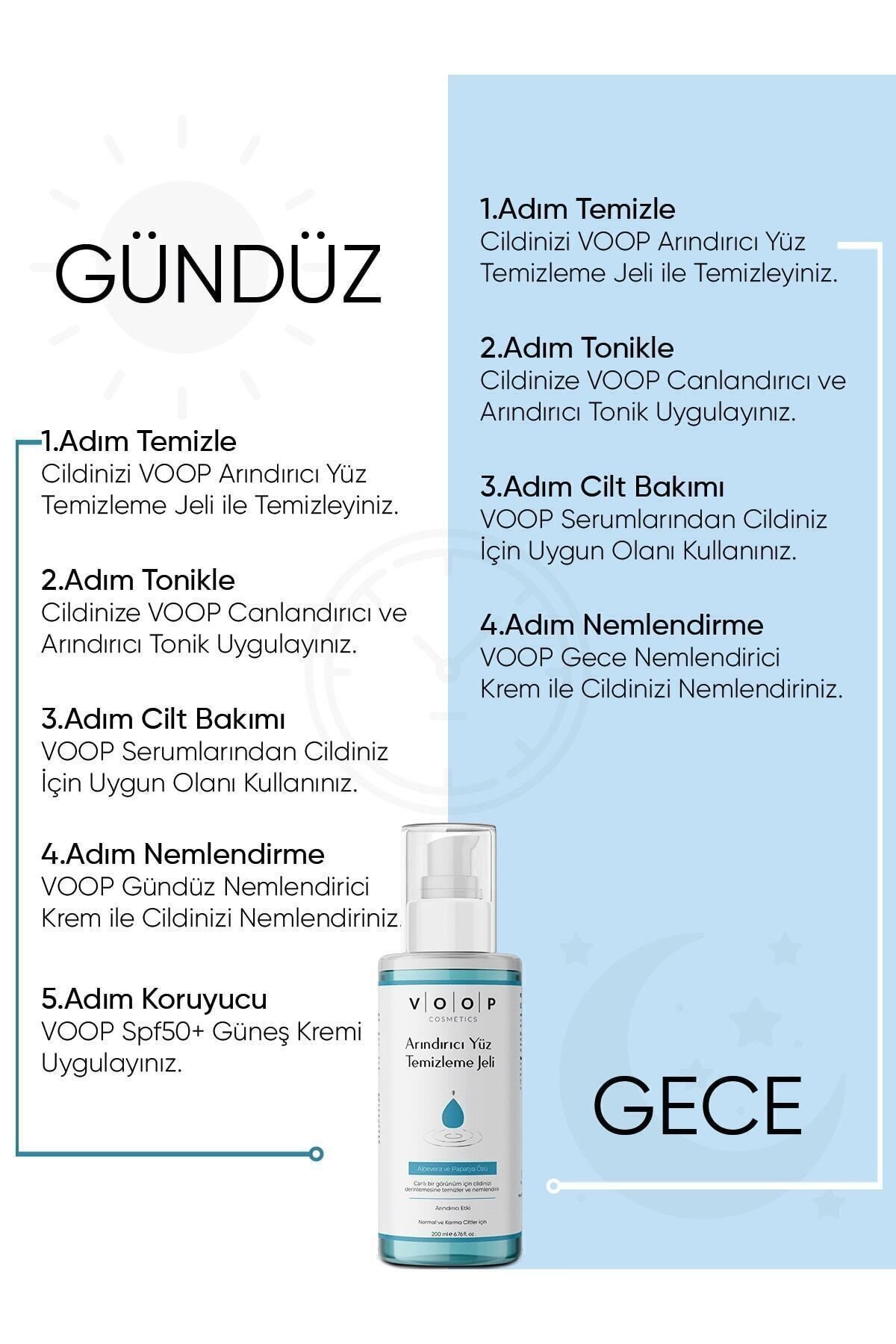 Arındırıcı Yüz Temizleme Jeli | Aloevera & Papatya Özlü Temizler ve Nemlendirir - 200 ml