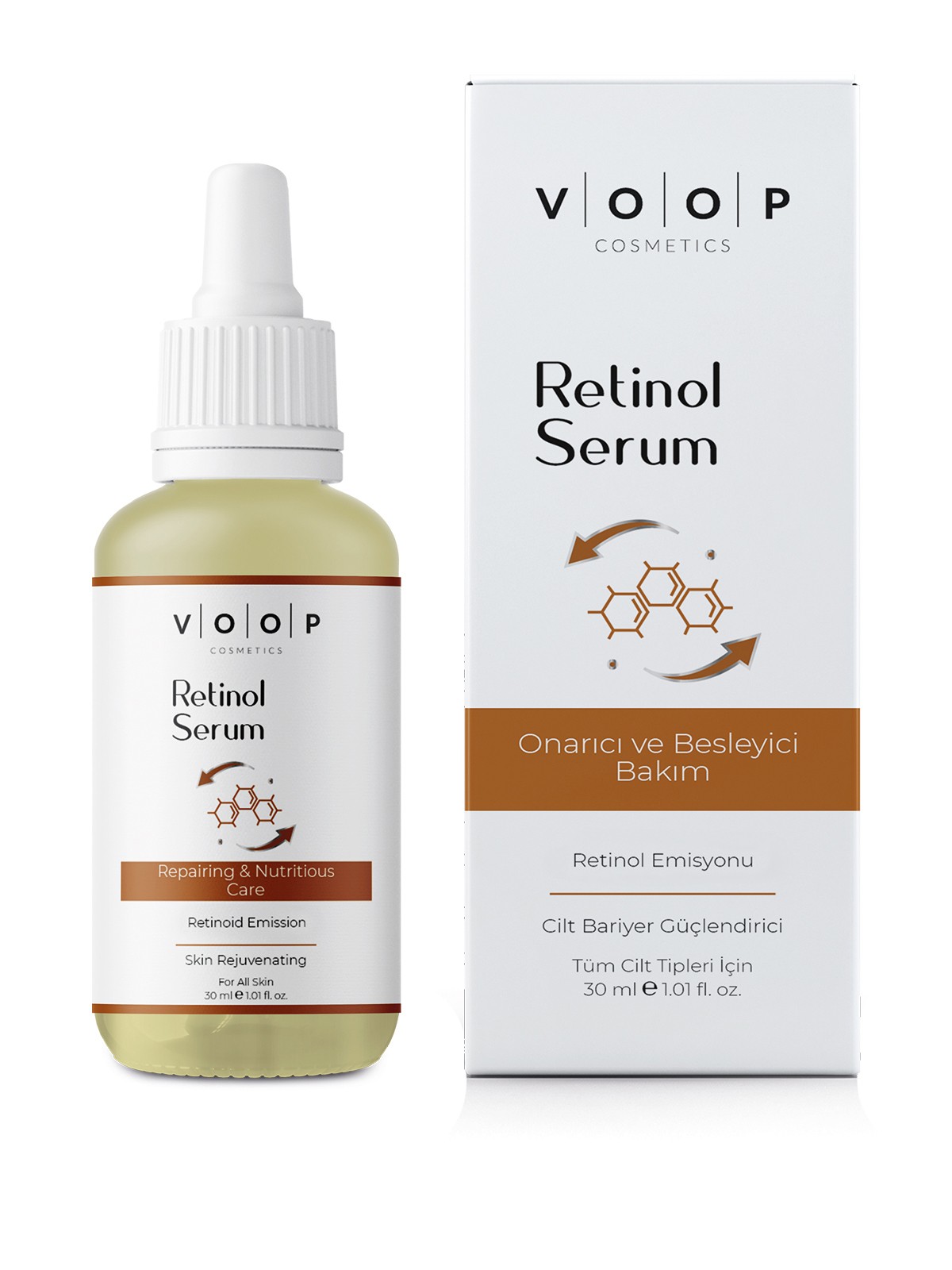 Cilt Onarıcı ve Yenileyici  & Besleyici Retinol Bakım Serum - 30 ml