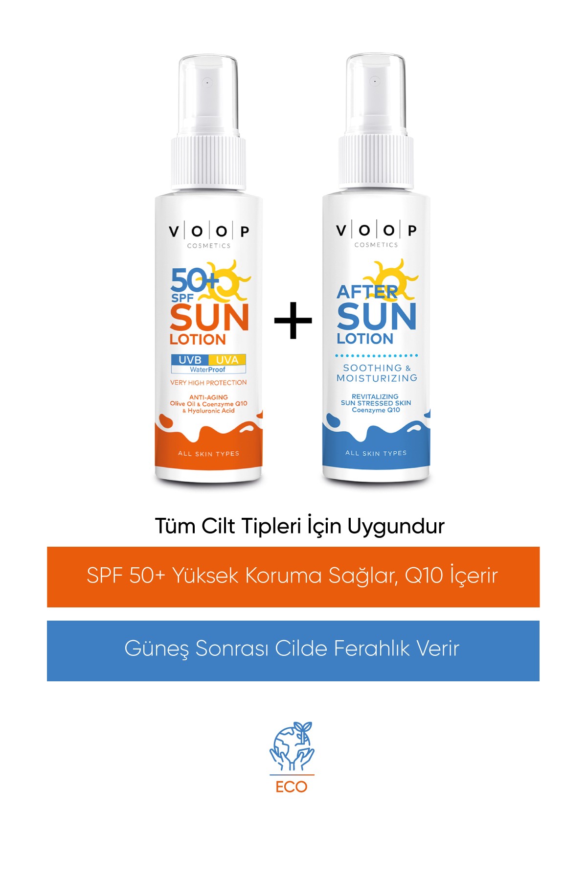 Vücut Güneş Kremi 50 Spf - 150 ml & Güneş Sonrası Krem - 150 ml | Ikili Set