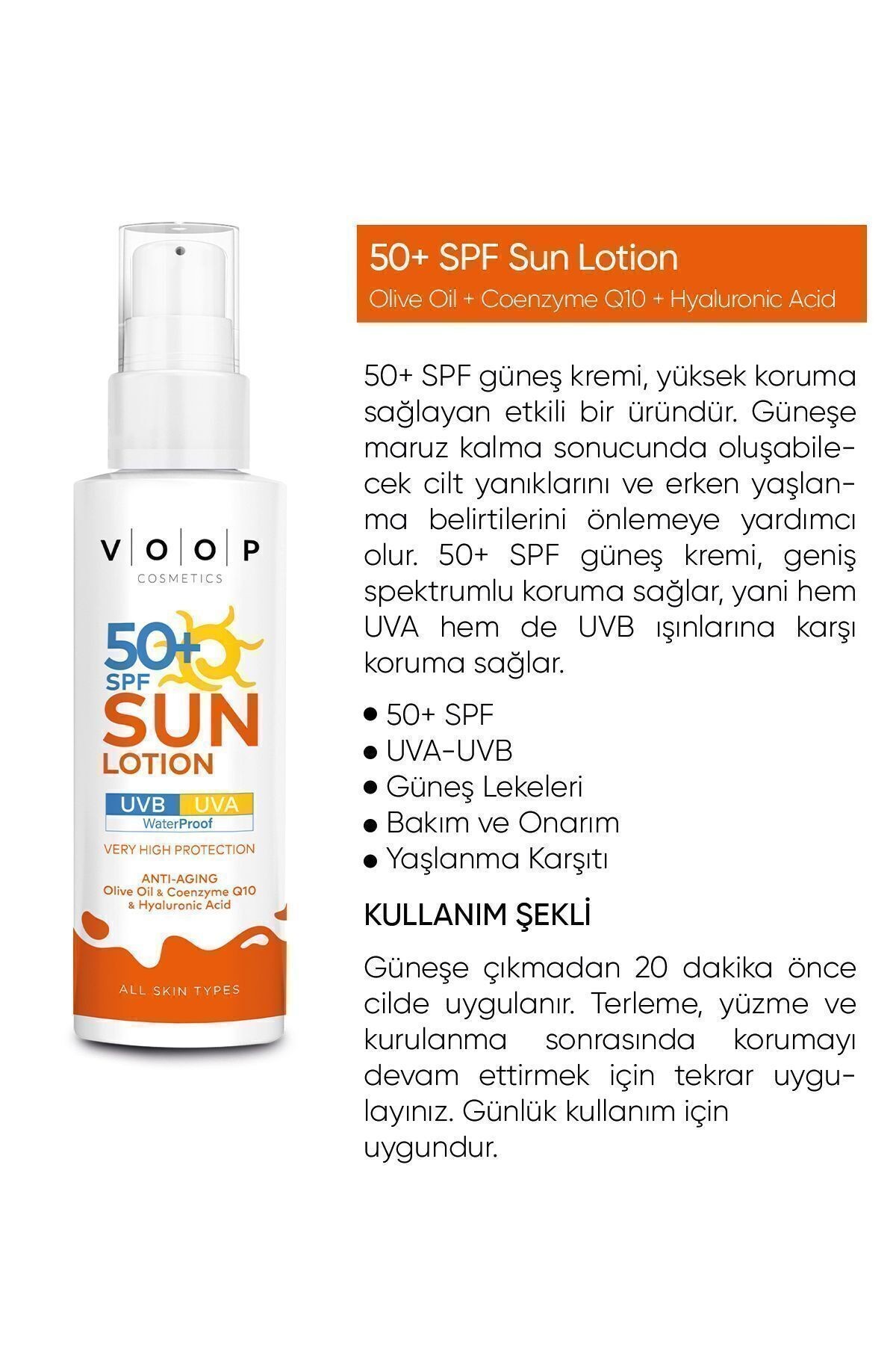 Hassas Ciltlere Özel Förmülü 50+ SPF Güneş Kremi | UVB - UVA Işınlarına Karşı Koruma - 150 ml