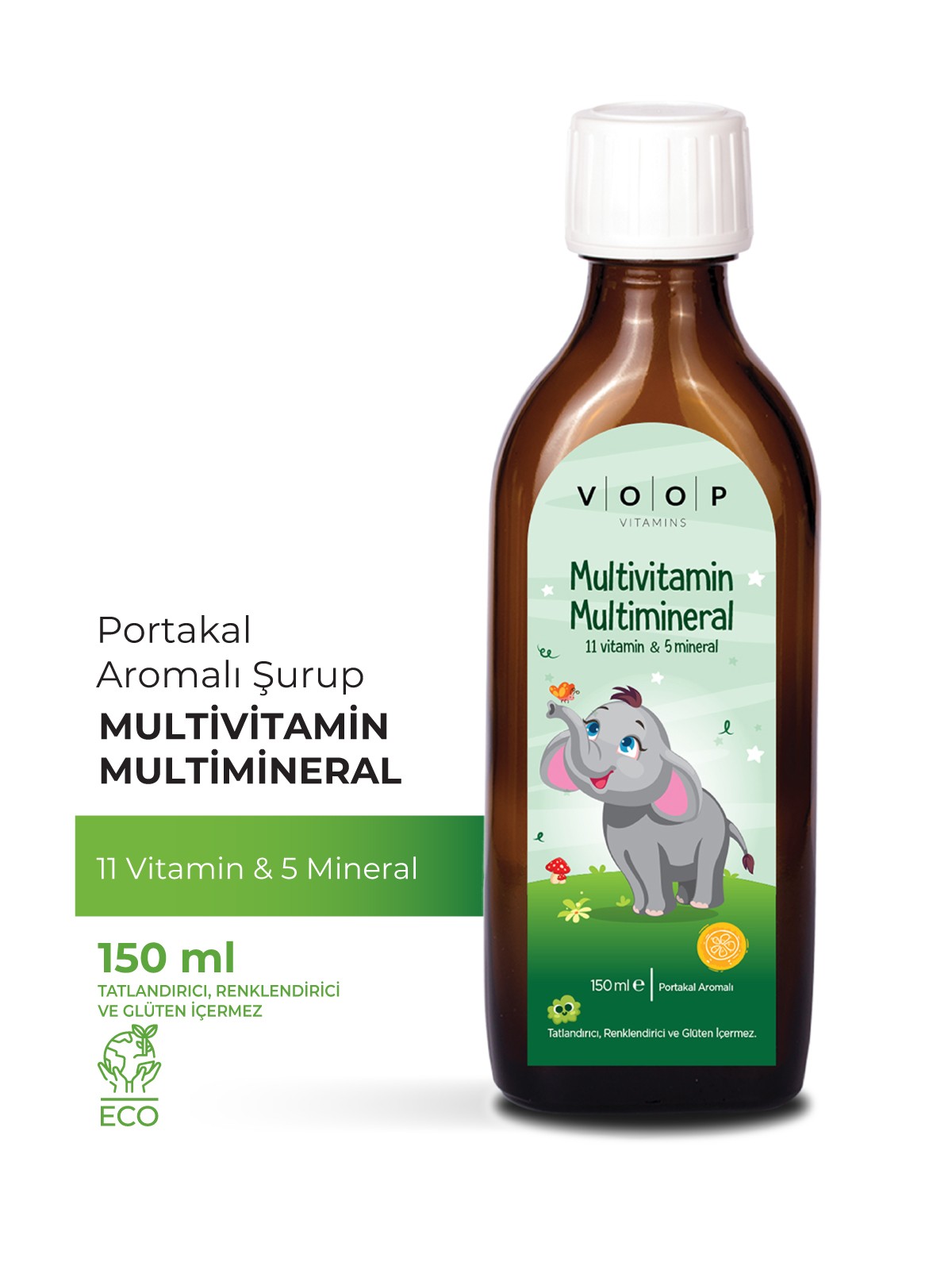 Multivitamin Multimineral Portakal Aromalı Şurup | Çocuklar İçin Vitamin & Mineral Takviyesi - 150 ml