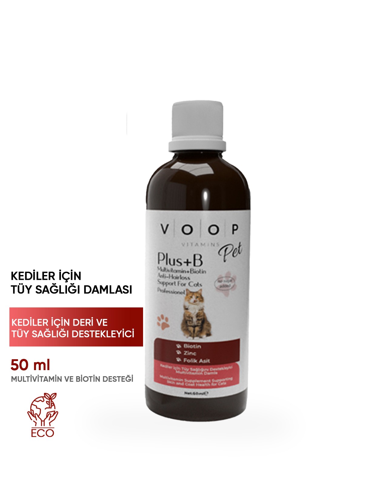 Pet Plus B Kedi Tüy Dökülmesi Engelleyici Vitamin 50 ml