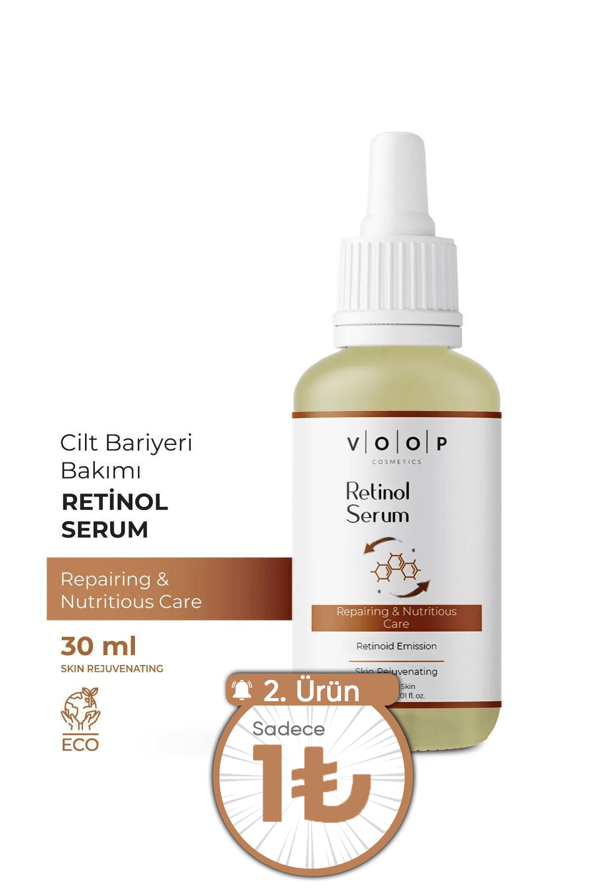 Cilt Onarıcı ve Yenileyici  & Besleyici Retinol Bakım Serum - 30 ml