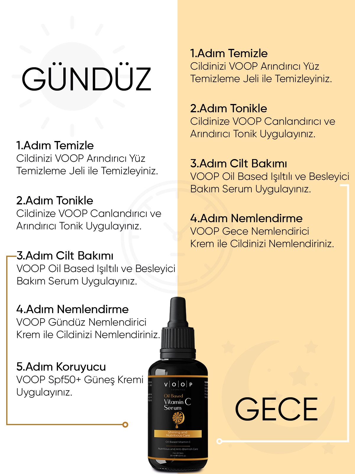 Yağ Bazlı C Vitamin Serum |Yüz ve Cilt Parlatıcı & Besleyici - 30 ml