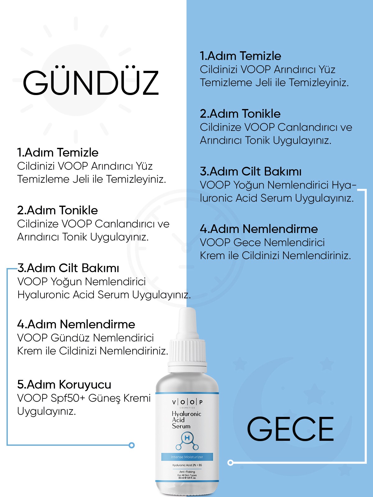 Hyaluronik Asit Serum | Derinlemesine Yoğun Yüz Nemlendirici - 30 ml