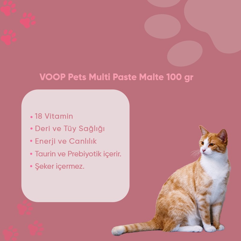 Pet Multi Paste Malte Kedi Macun | 100 gr