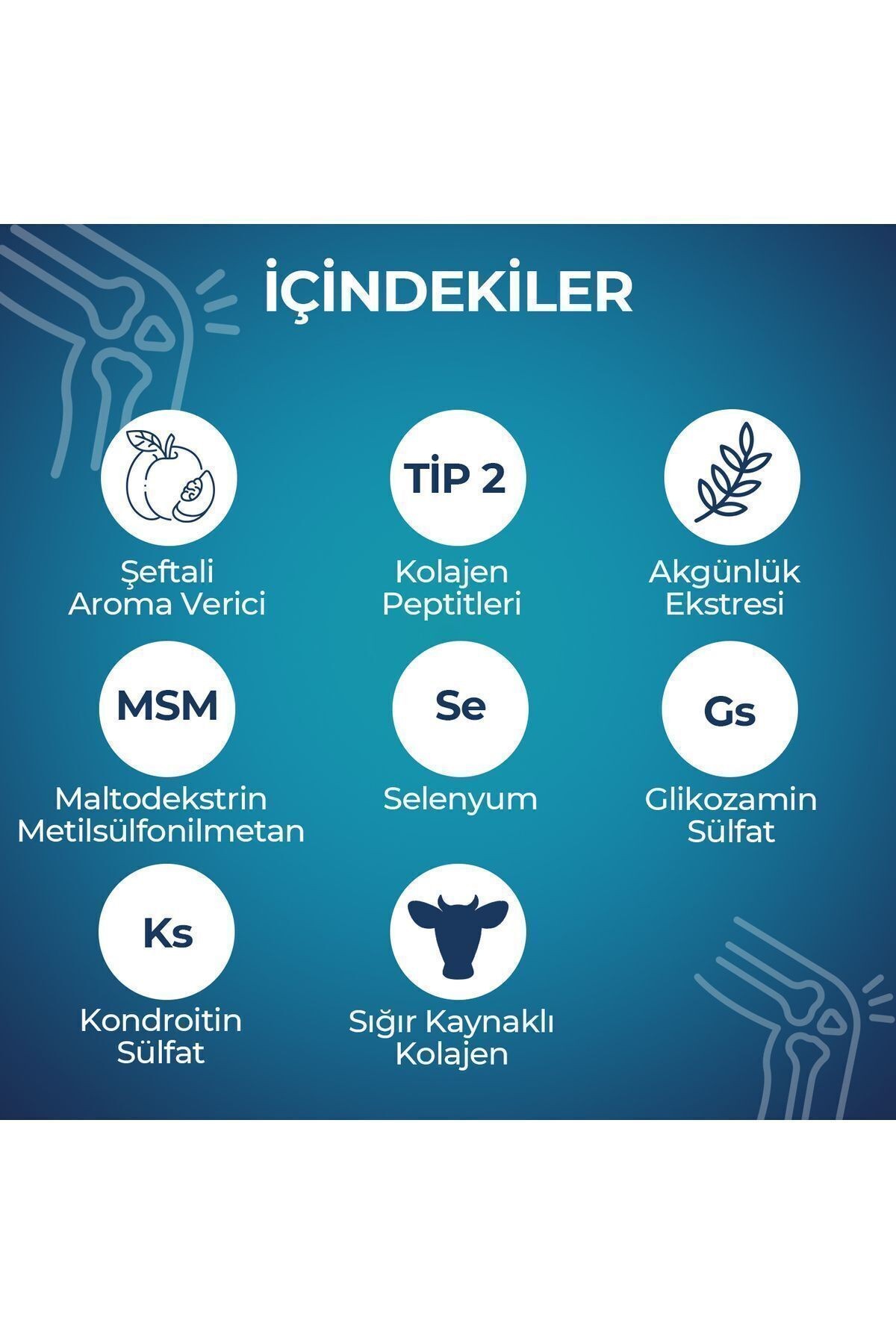 Kompleks Formülü Tip 2 Collagen Glukozamin - 7 Toz Saşe