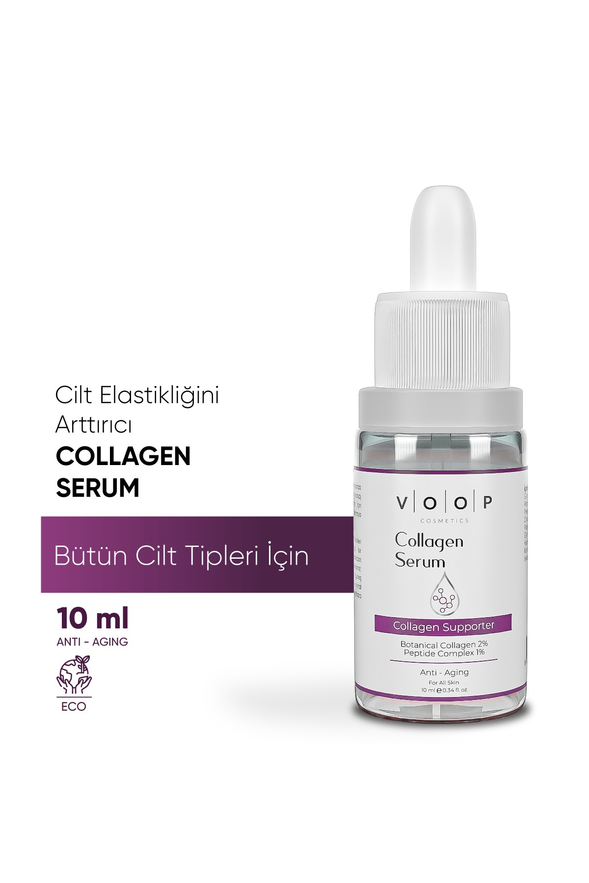 Yaşlanma Karşıtı & Cilt Elastiği Destekleyici Collagen Serum | Canlı Cilt Görünümü - 10 ml