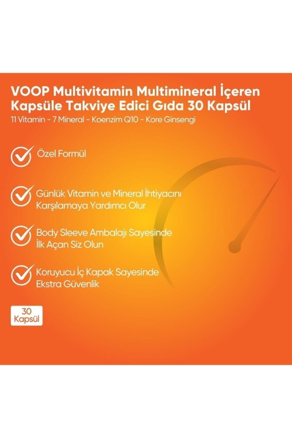 Multi Vitamin & Mineral ( 11 Vitamin & 9 Mineral ) | Sağlıklı Vücut İçin Takviye - 30 Kapsül