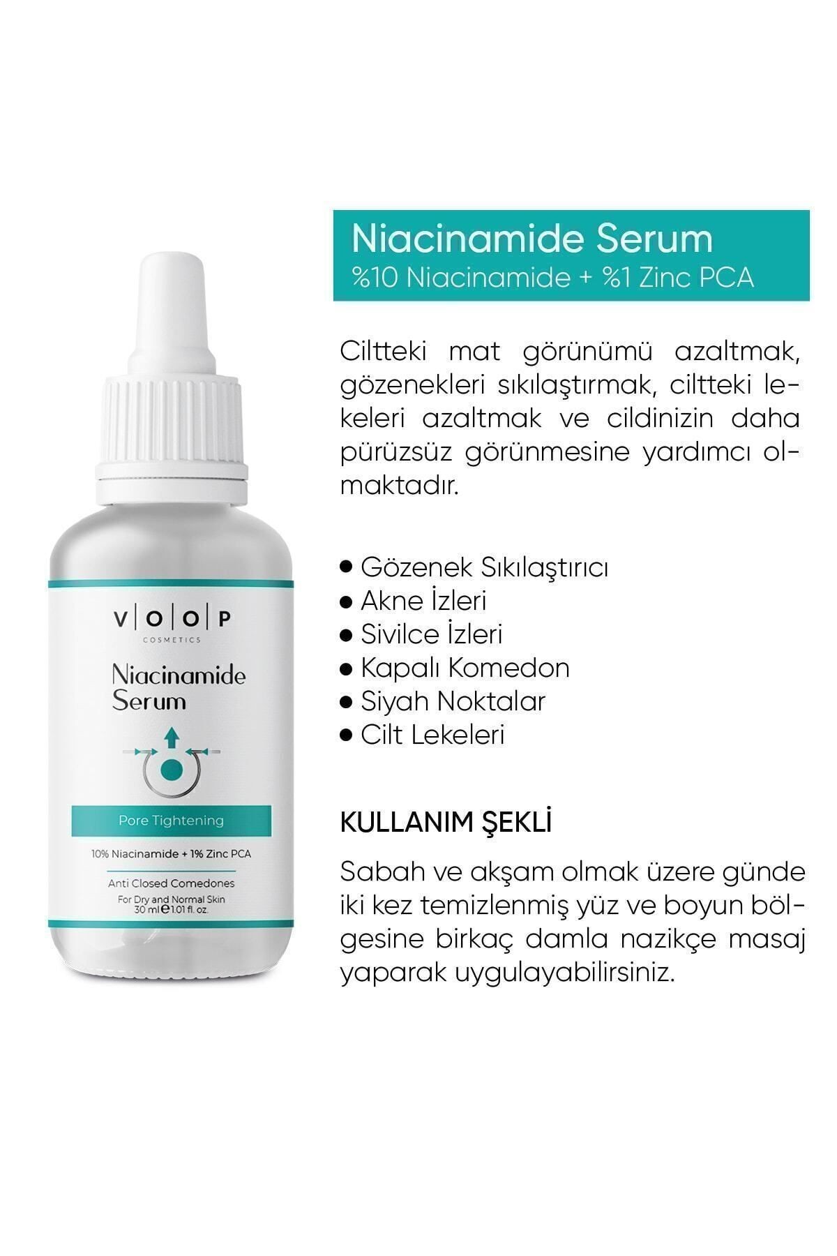 Siyah Nokta & Sivilce Karşıtı Cilt Bakım Serumu 30 ml | %10 Niacinamide